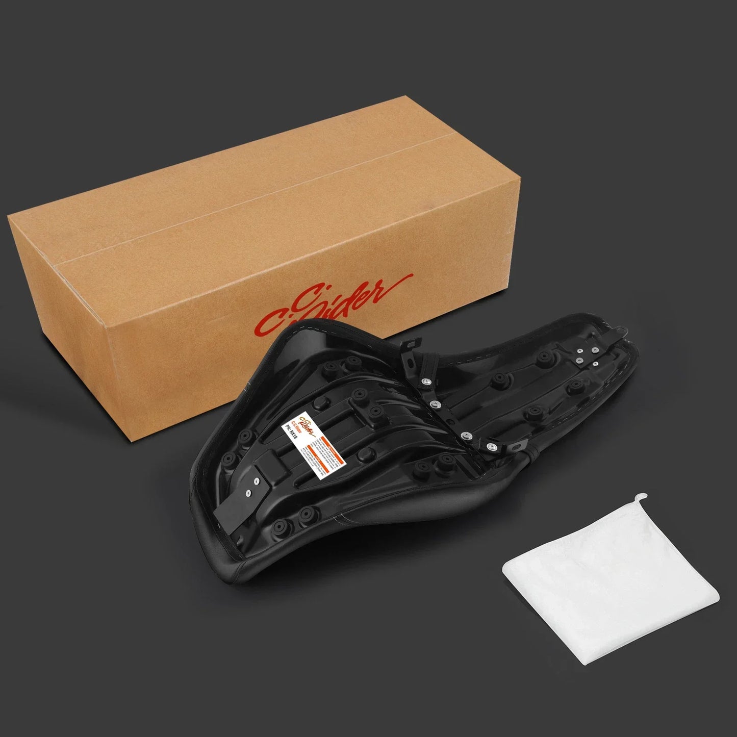 Driver Passenger Seat Black for Honda Shadow Spirit VT750C2 (2007 - 2015)