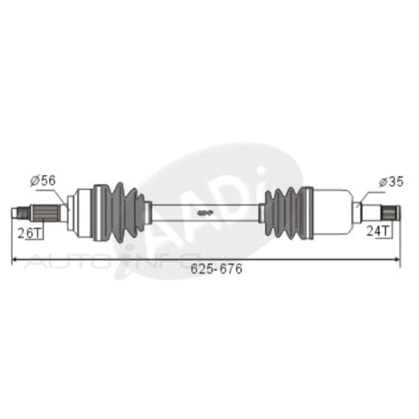 LH CV Shaft 4cyl 1.6L B6 1.8L BP for Ford Laser KF KH (1990-1994)