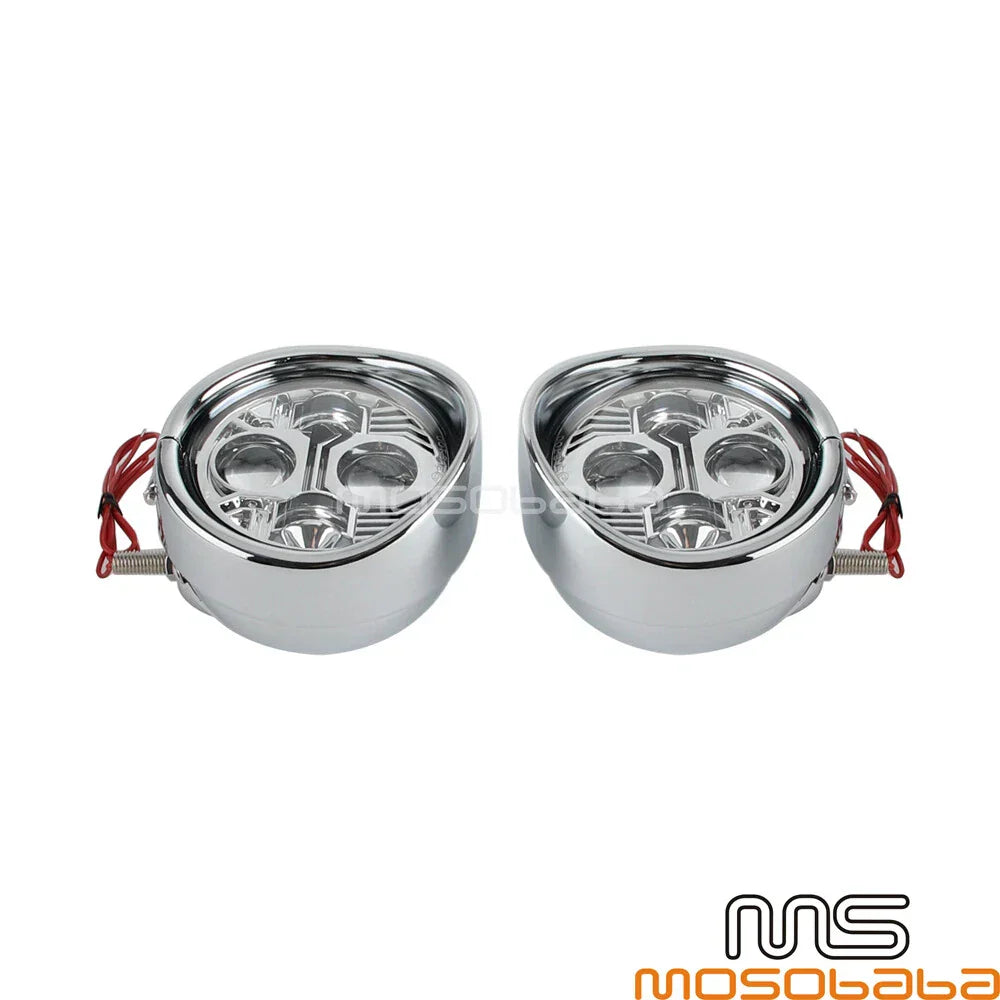 4.5" LED Fog Lights for Harley Dyna, Softail, Sportster, Street Glide