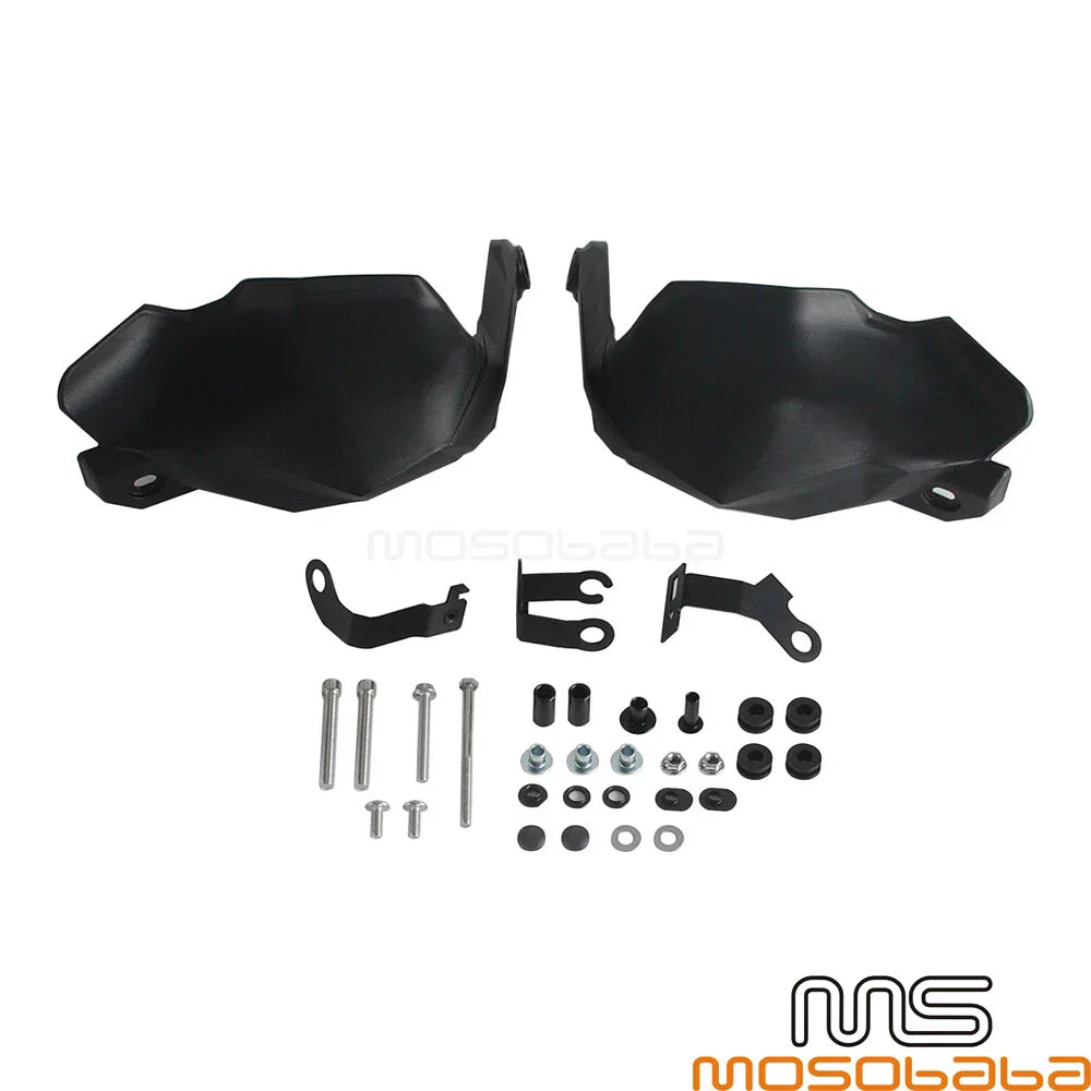 Black Hand Guards Protector Mount Kit for Kawasaki Versys 650 (2022-2024)