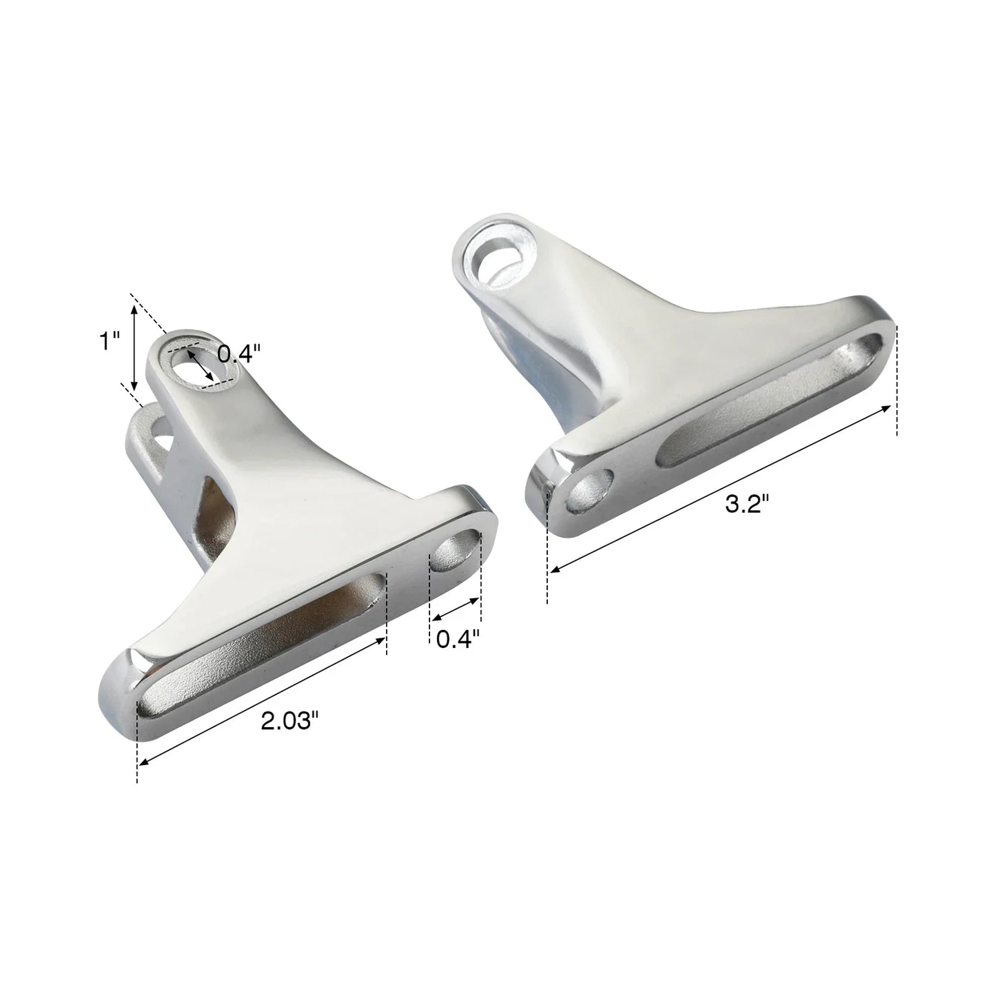 Chrome Passenger Foot Peg Mini Mount for Harley Touring Road Glide (1993-2025)