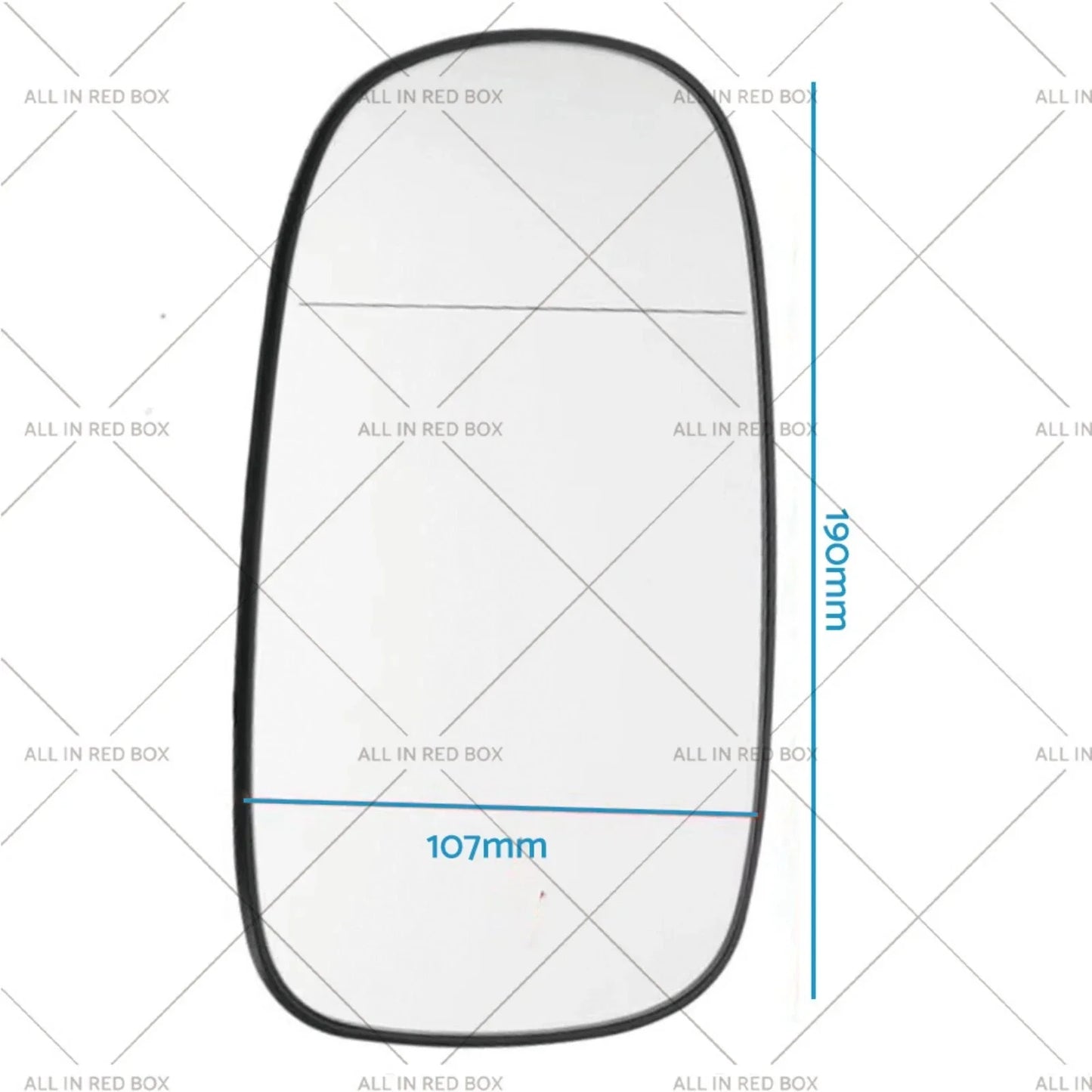 Heated Right Hand Mirror Glass for Saab 9-3, 9-5 (2003-2012)