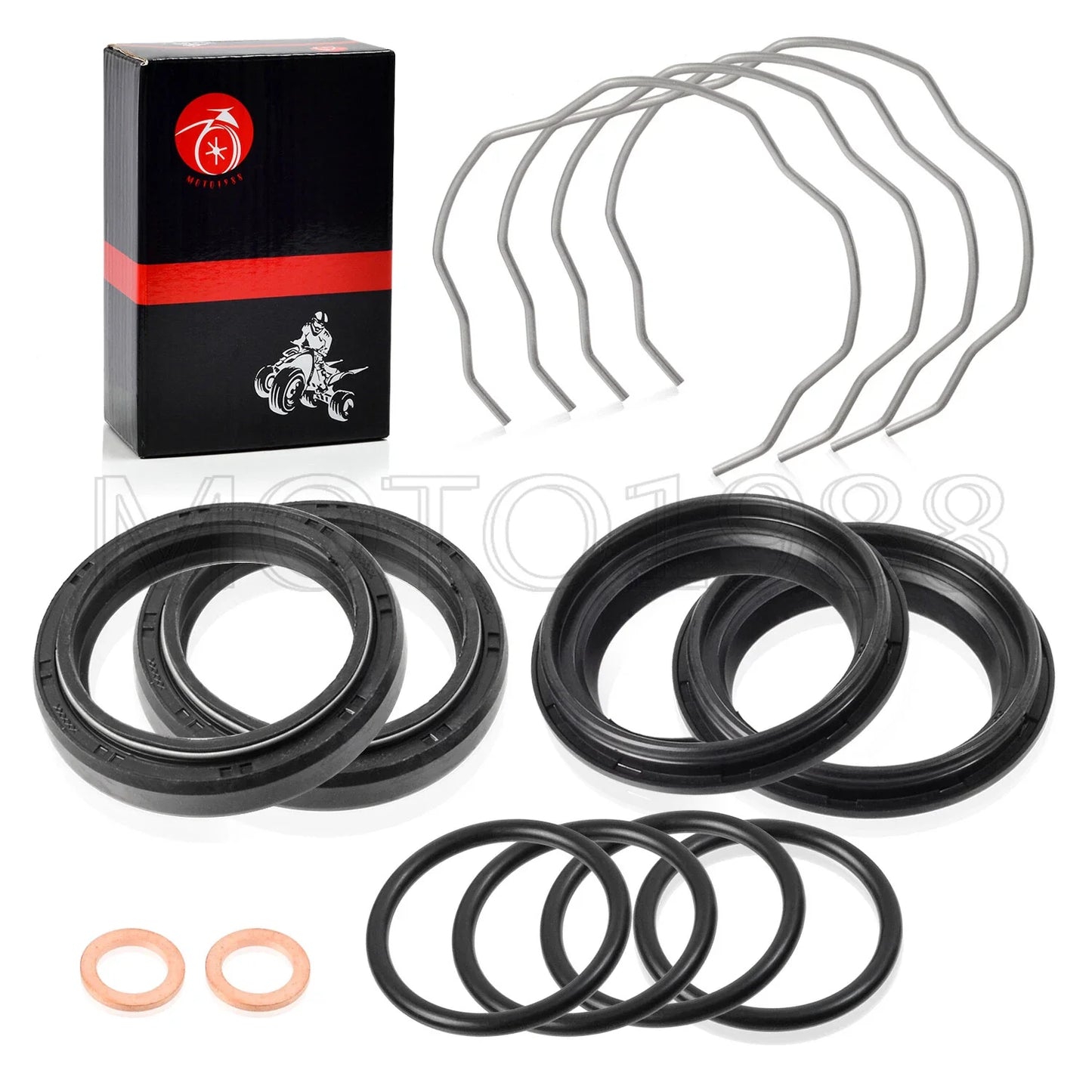 Dust Seals Oil Seals Clip Kit 41x53x8/10.5mm for Yamaha MT-07/XSR700 (2014–2023)