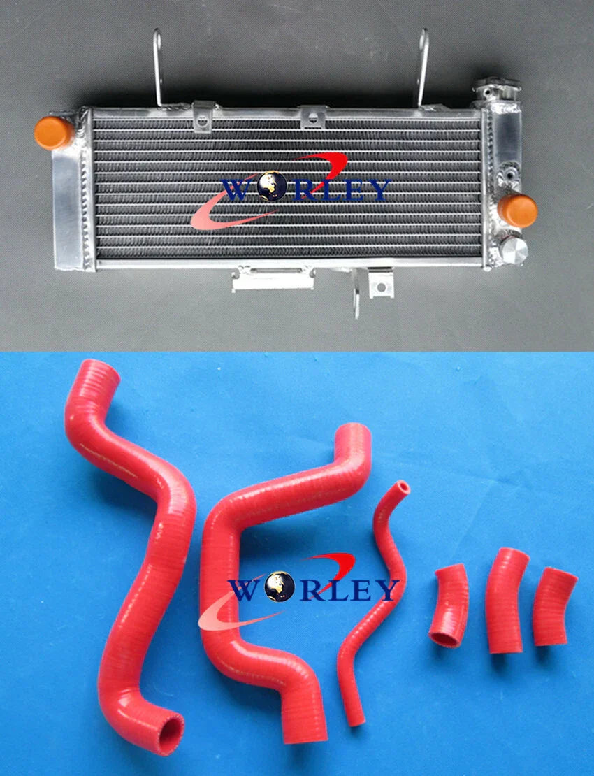 Aluminum Radiator + Red Hose for Suzuki SV650N SV650 2003-2004
