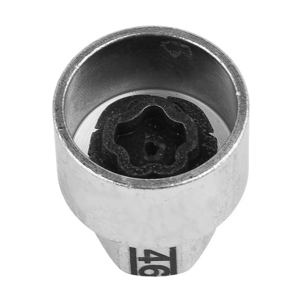 Lock Anti-Theft Tire Wheel Screw Lug Nut Bolt #46 Removal Key Socket for F12