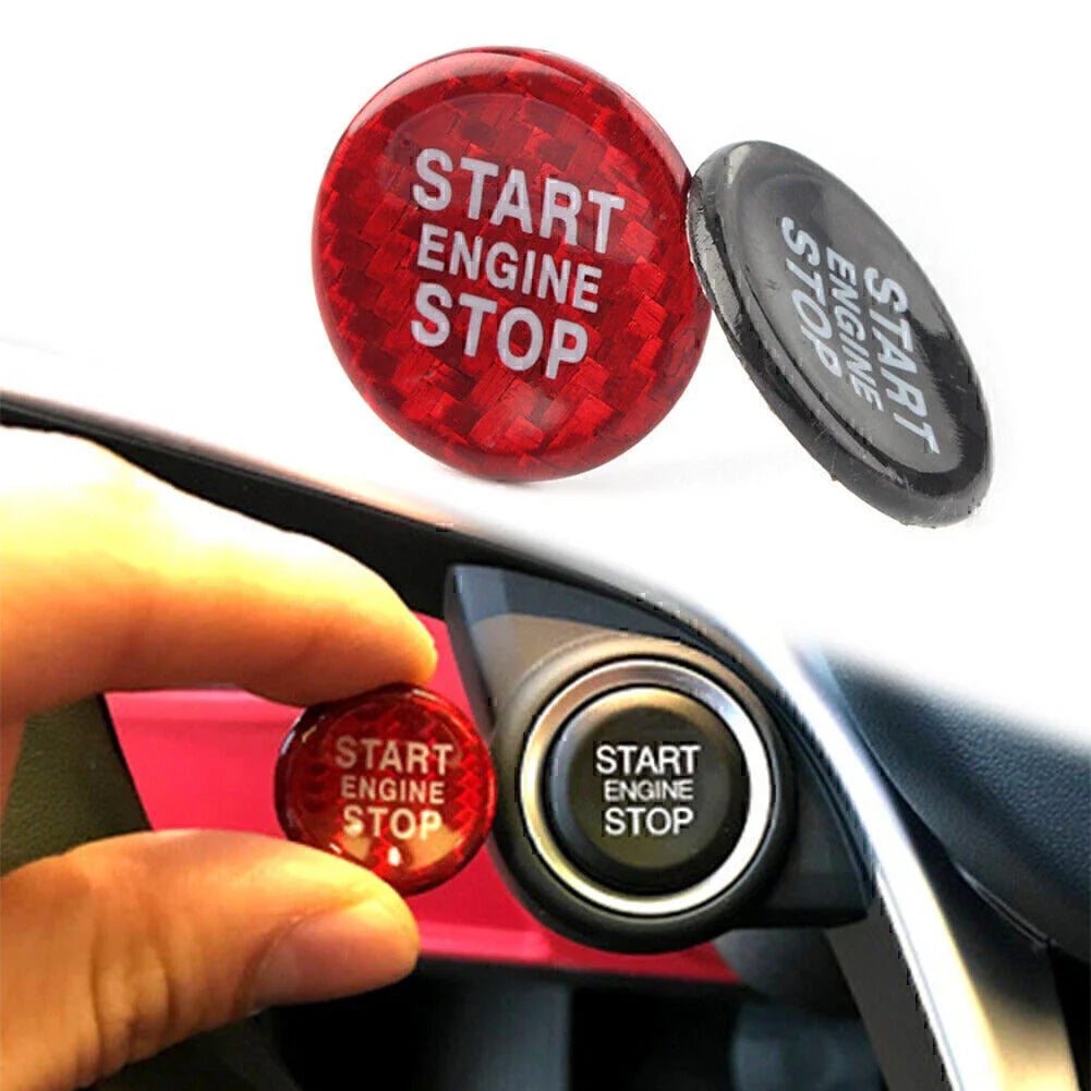 Ignition Start Button Cover Cap Sticker for Alfa Romeo Giulia Stelvio (2017-2023)