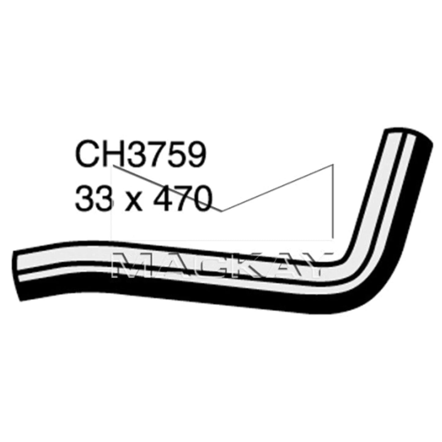 Upper Radiator Hose for Toyota Landcruiser Prado (2003–2009)