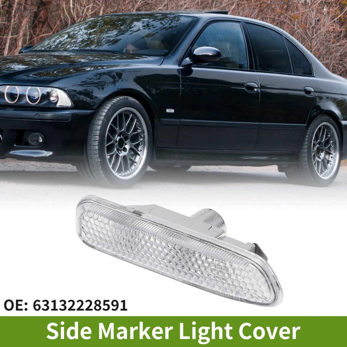 Left Side Marker Light Cover for BMW E46 (1999 - 2001)