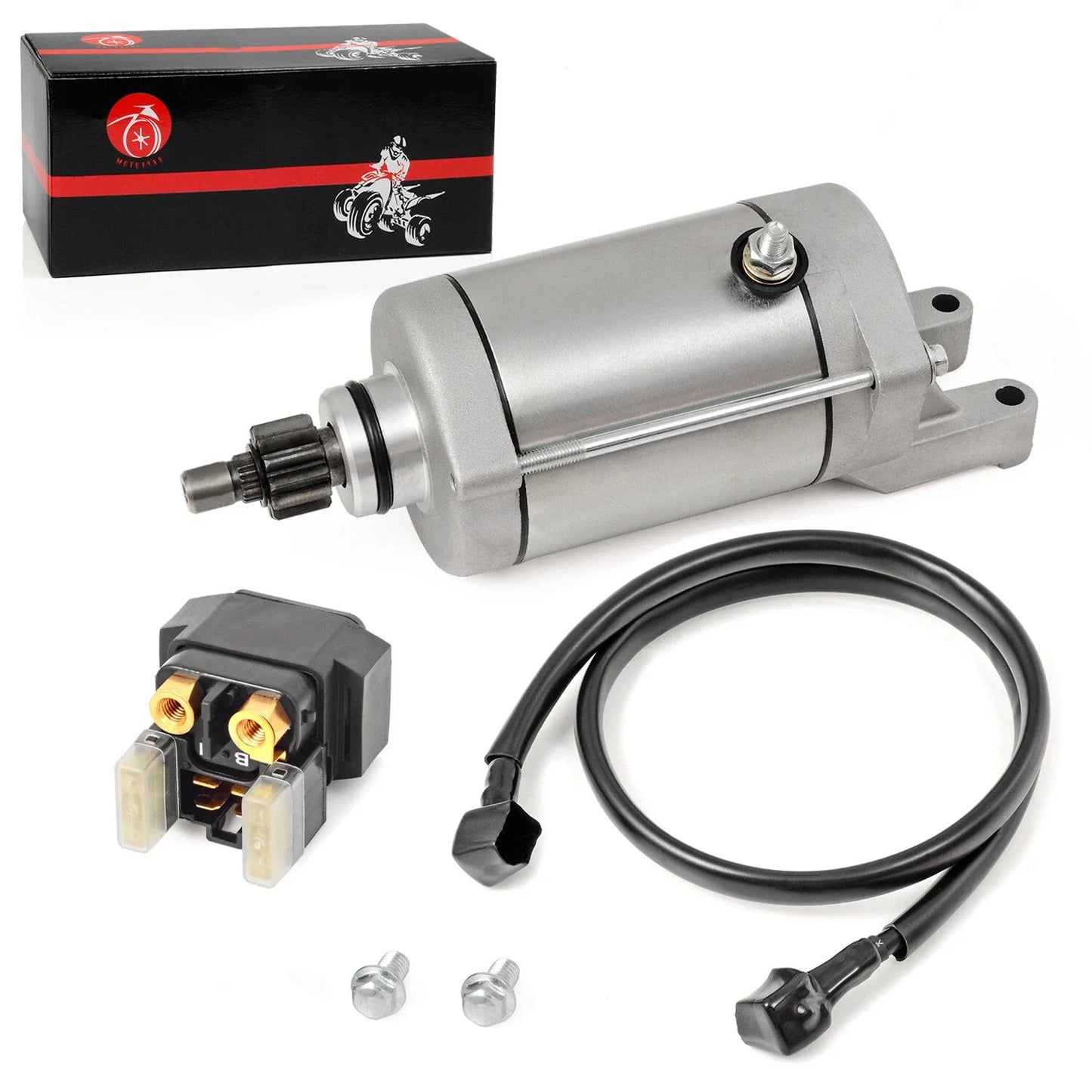 2 x Starter Motor & Relay for Yamaha Raptor 660 YFM660 (2001–2005)