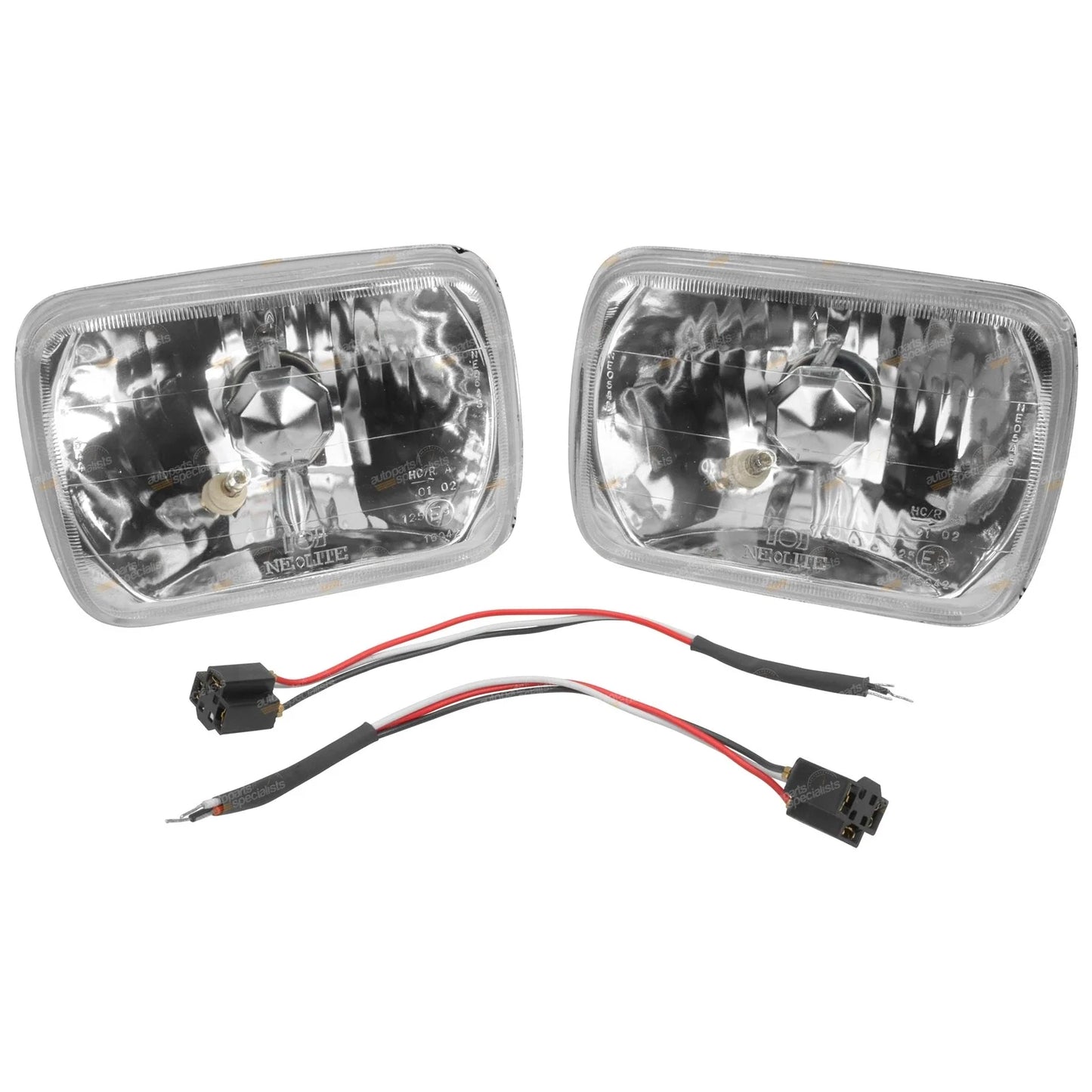 200mm x 142mm Multi Reflective Lens Headlight Lamp H4 Conversion + Park