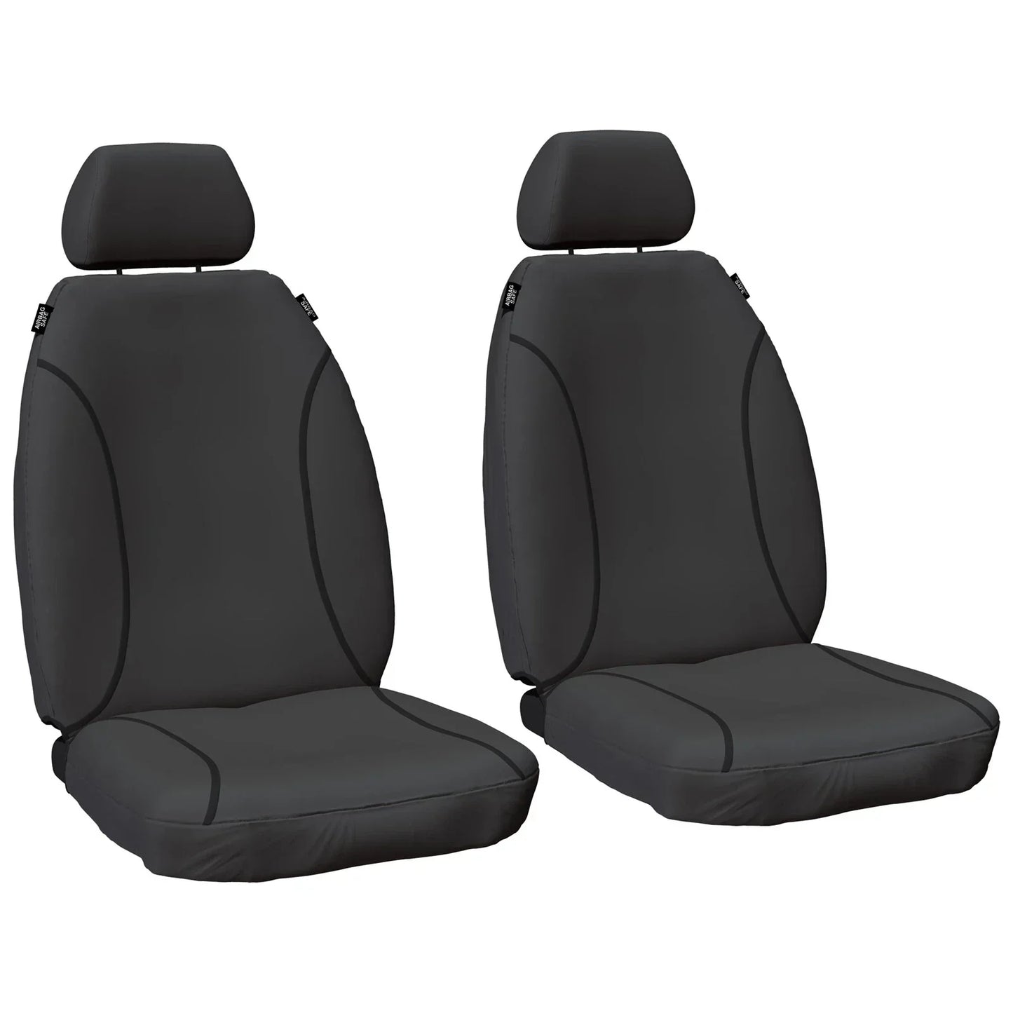 Front & Rear Heavy Duty Canvas Car Seat Covers Set for Hilux GGN15 GGN25 05~15