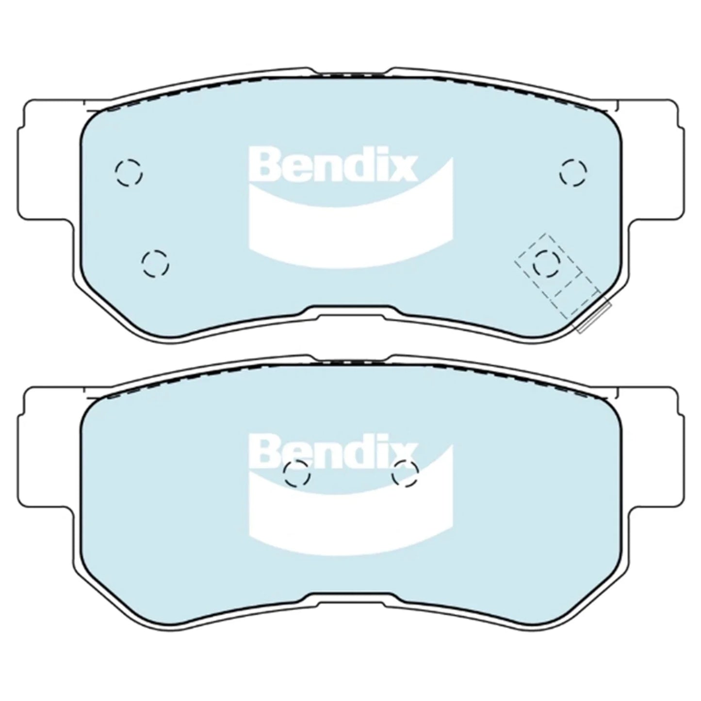 GCT Rear Disc Brake Pads Set for Kia Sportage JA KM (1996 - 2010)