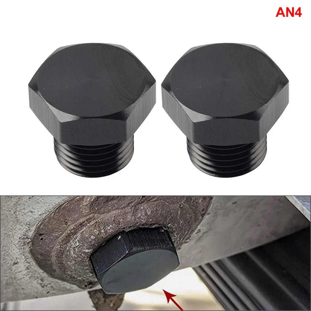 Aluminum 4AN Block Off Cap ORB Plug Male Fitting Adapters