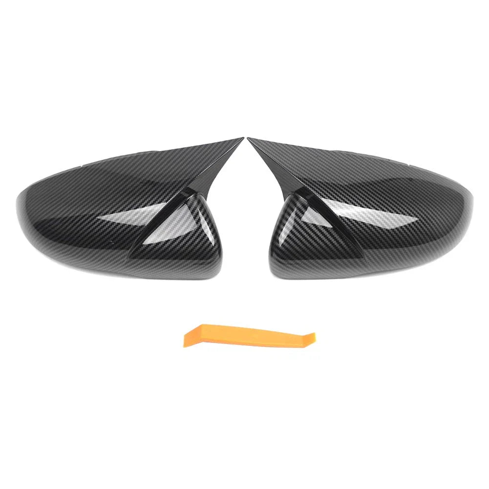 Carbon Fiber Black Side Mirror Cover Caps for VW Golf MK6 (2009-2013)