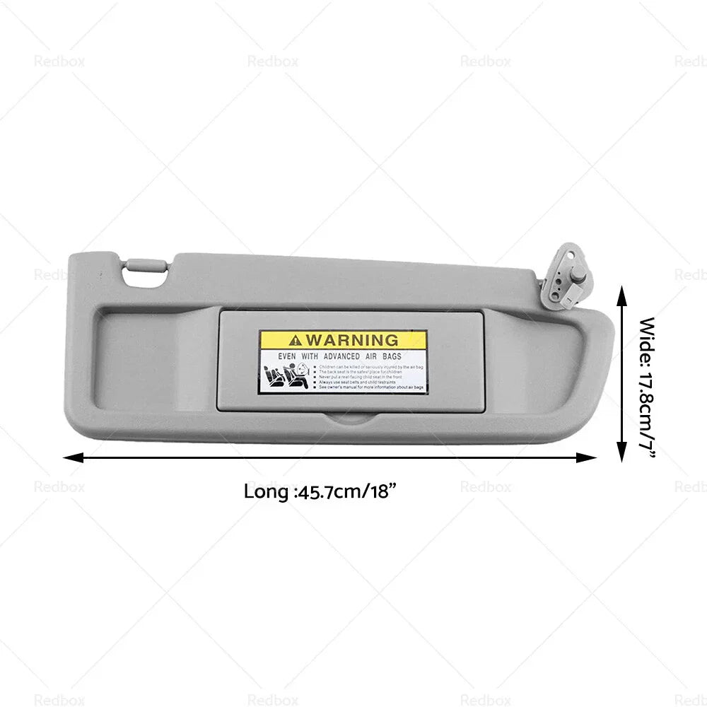 D.Grey RH Driver Side Sun Visor for Honda Civic Sedan (2006-2012)
