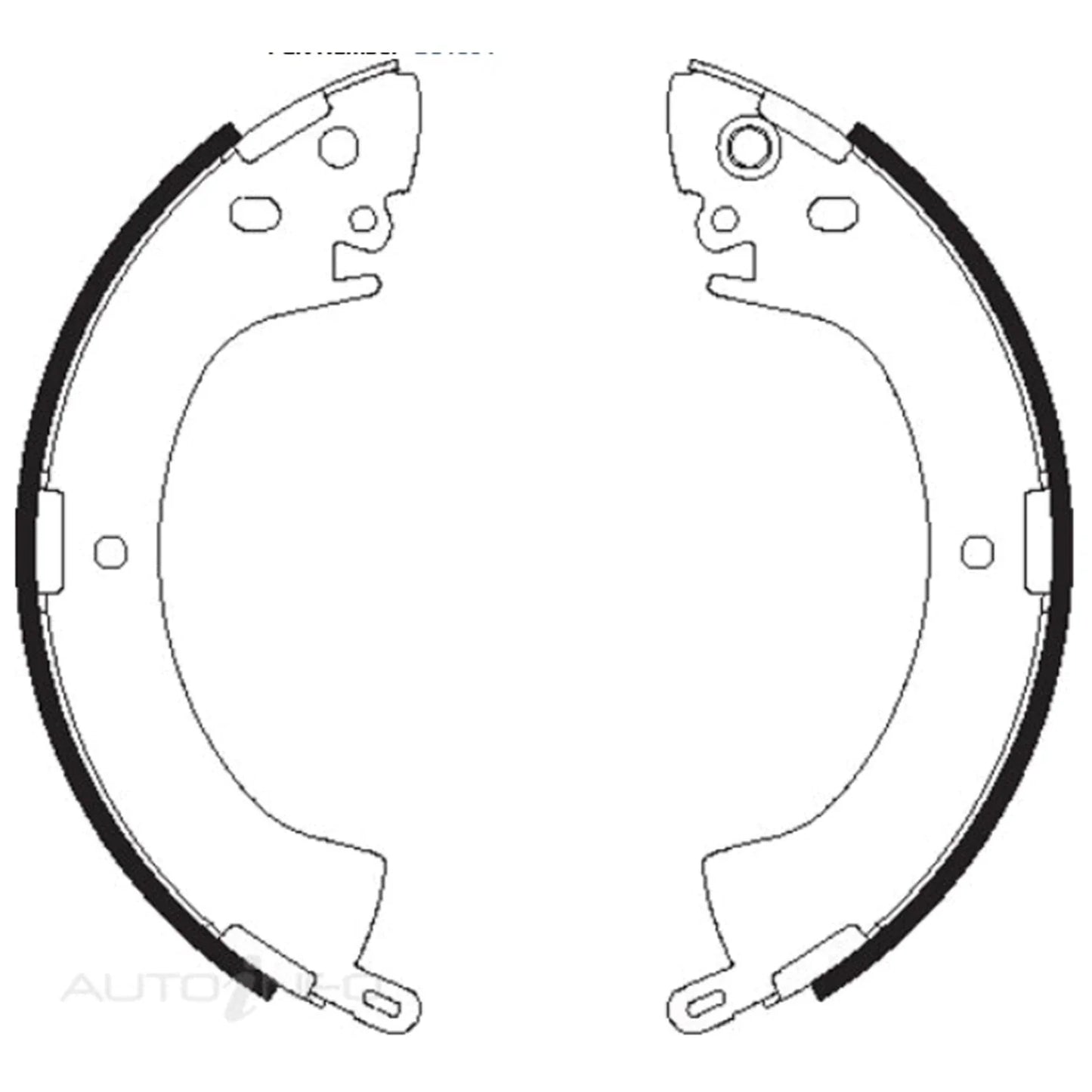 Rear Brake Shoes for Mitsubishi L300 Express Starwagon (1980-1981)