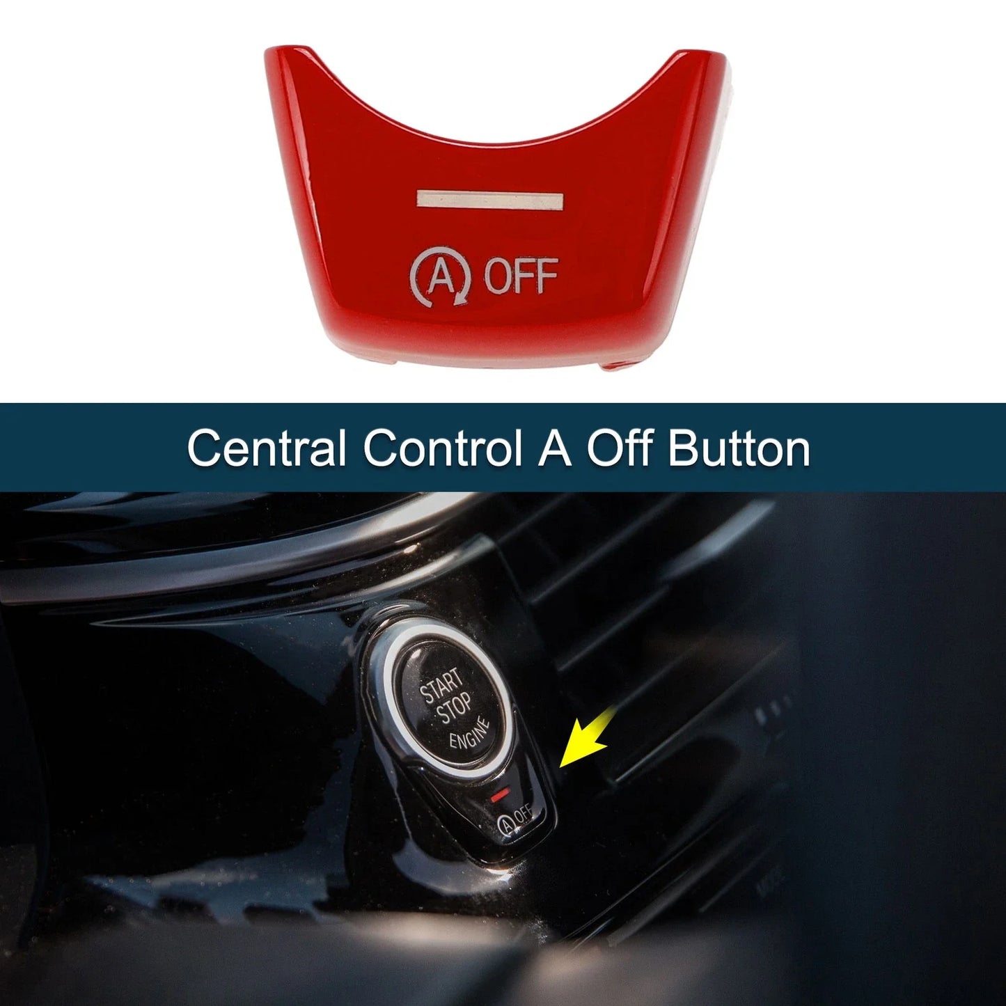 Central Control A Off Button for BMW 5/6/7 Series Red