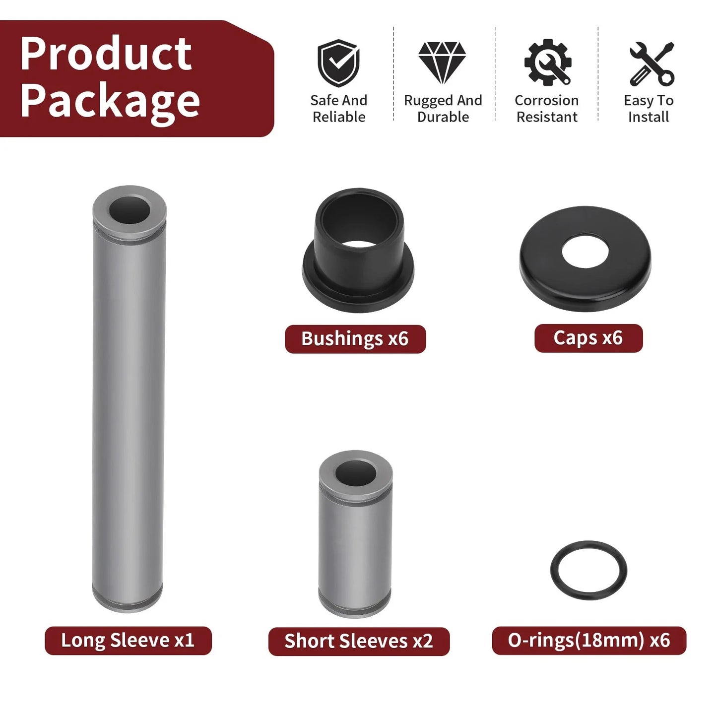 A-Arm Bearing Bushing Kit for Kawasaki Teryx Teryx4 (2008–2015)