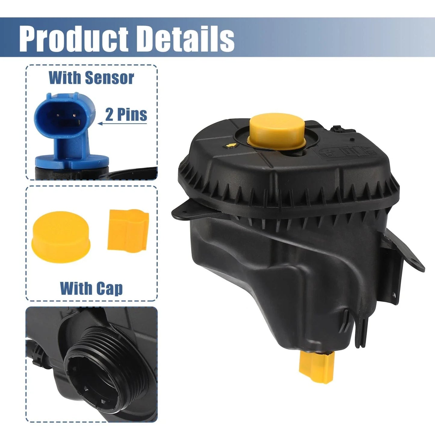 Radiator Reservoir Tank Plastic 17138621092 for BMW X6 (2008 - 2016)