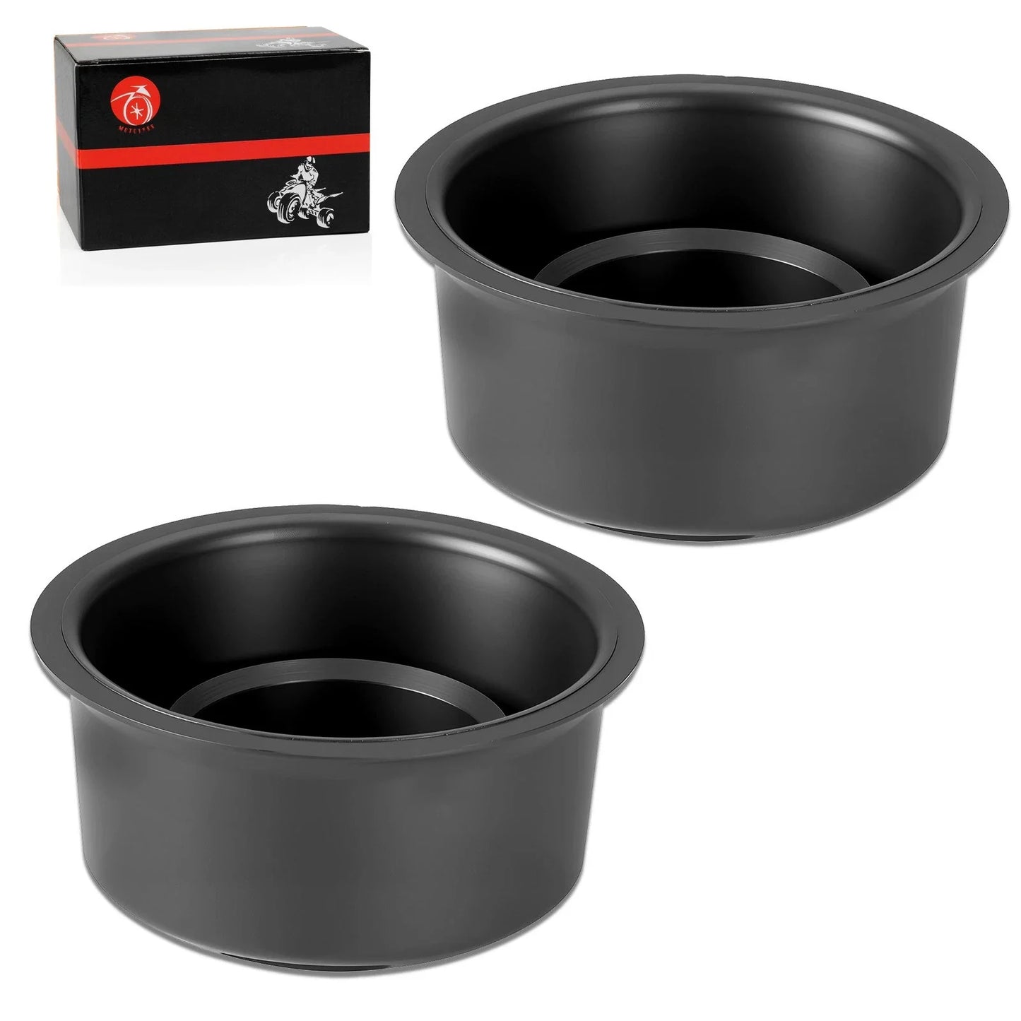 Front/Rear Wheel Center Dust Hub Caps for Yamaha Rhino YXR700F (2008–2012)