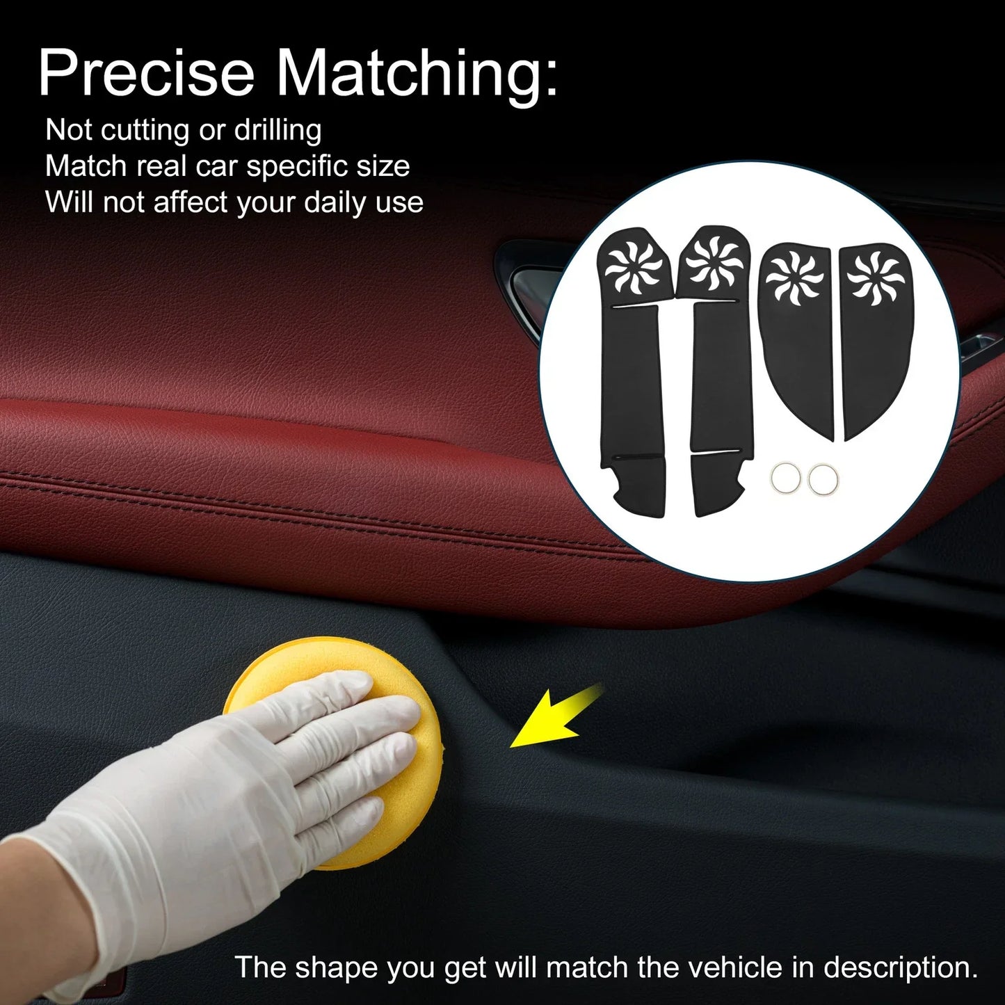 Car Door Anti Kick Pad Protector for Lexus IS/IS250/IS350/IS F (2006-2011)