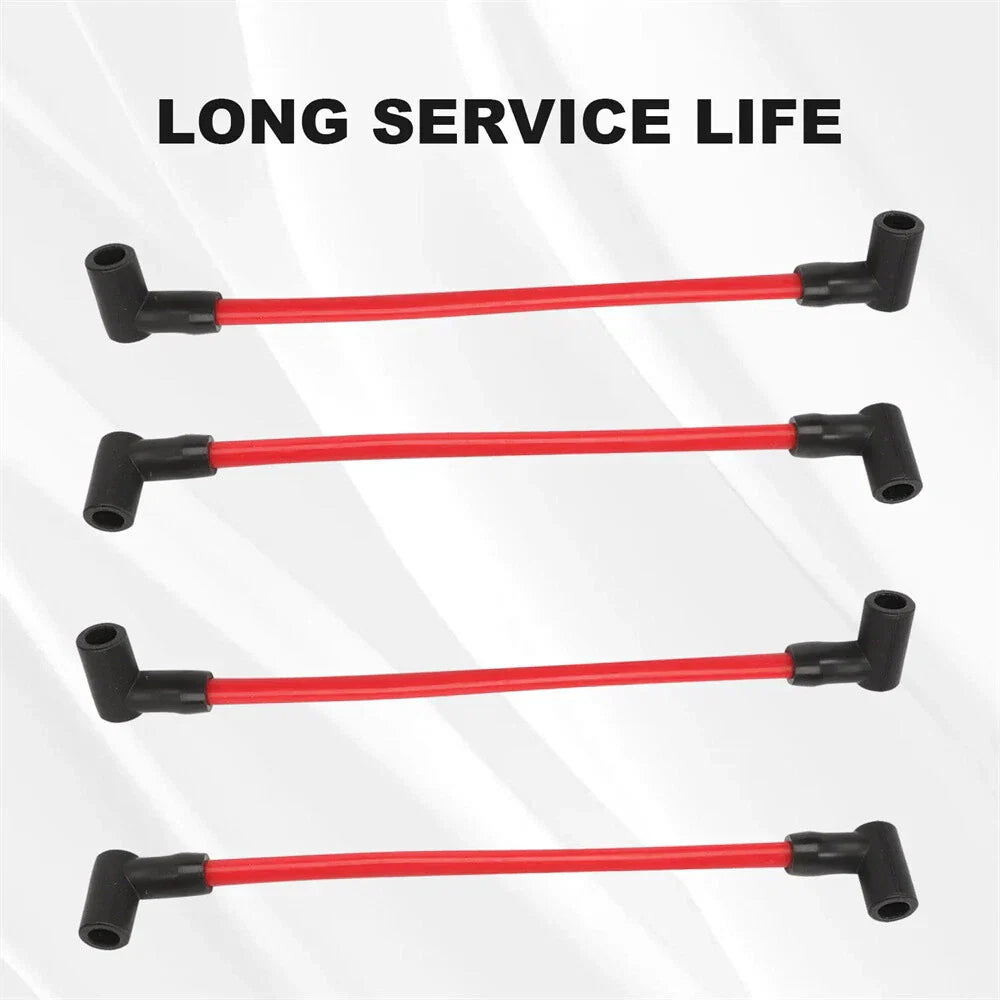 4pcs Spark Plug Wires for Johnson Evinrude 80-140 Hp V4 Outboards