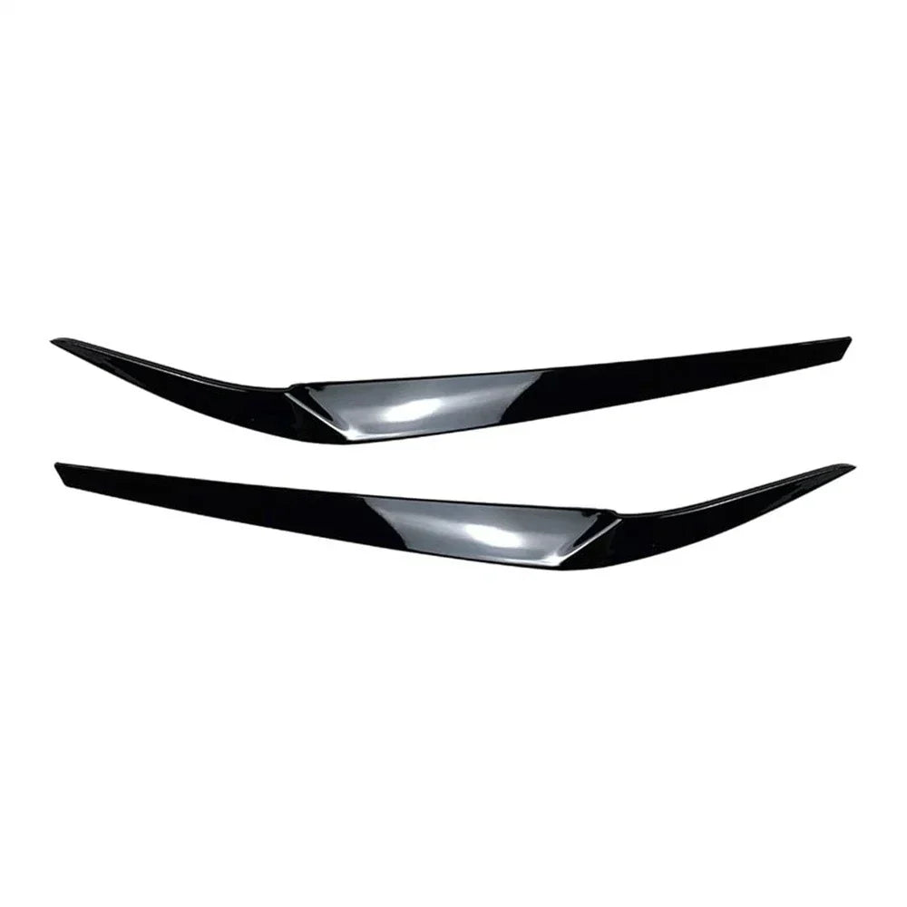 Gloss Black Headlight Eyelid Trim for BMW 5 Series G30 2017-2023