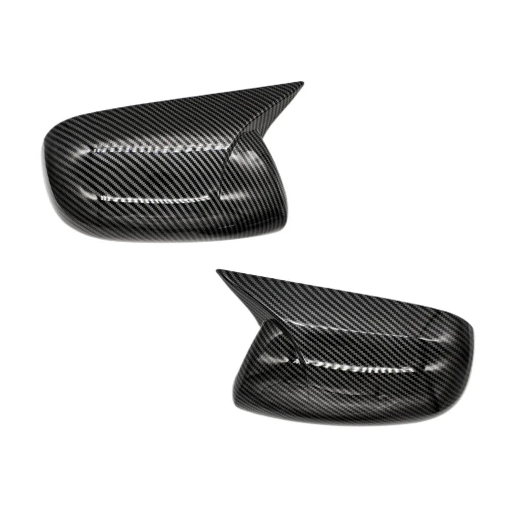 Carbon Fiber Look Rearview Mirror Cap Cover Trim Set for 2007-13 Toyota Corolla