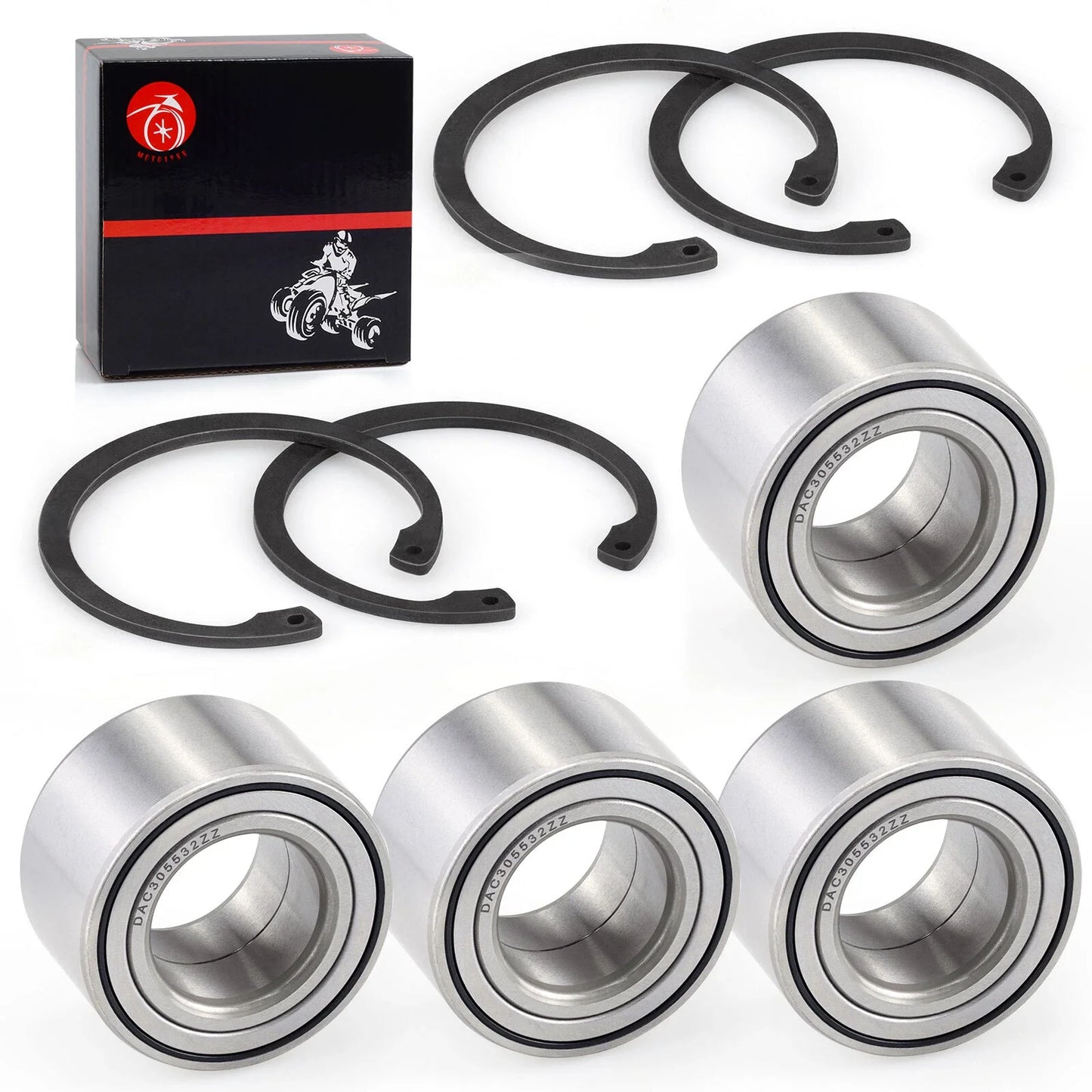 4x Front Rear Wheel Bearing 30x55x32 for Arctic Cat Prowler (2007–2014)