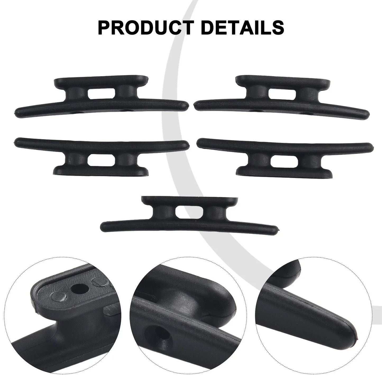 Deck Cleats / 4" 5pcs / Rope Cleat for Boat Dock