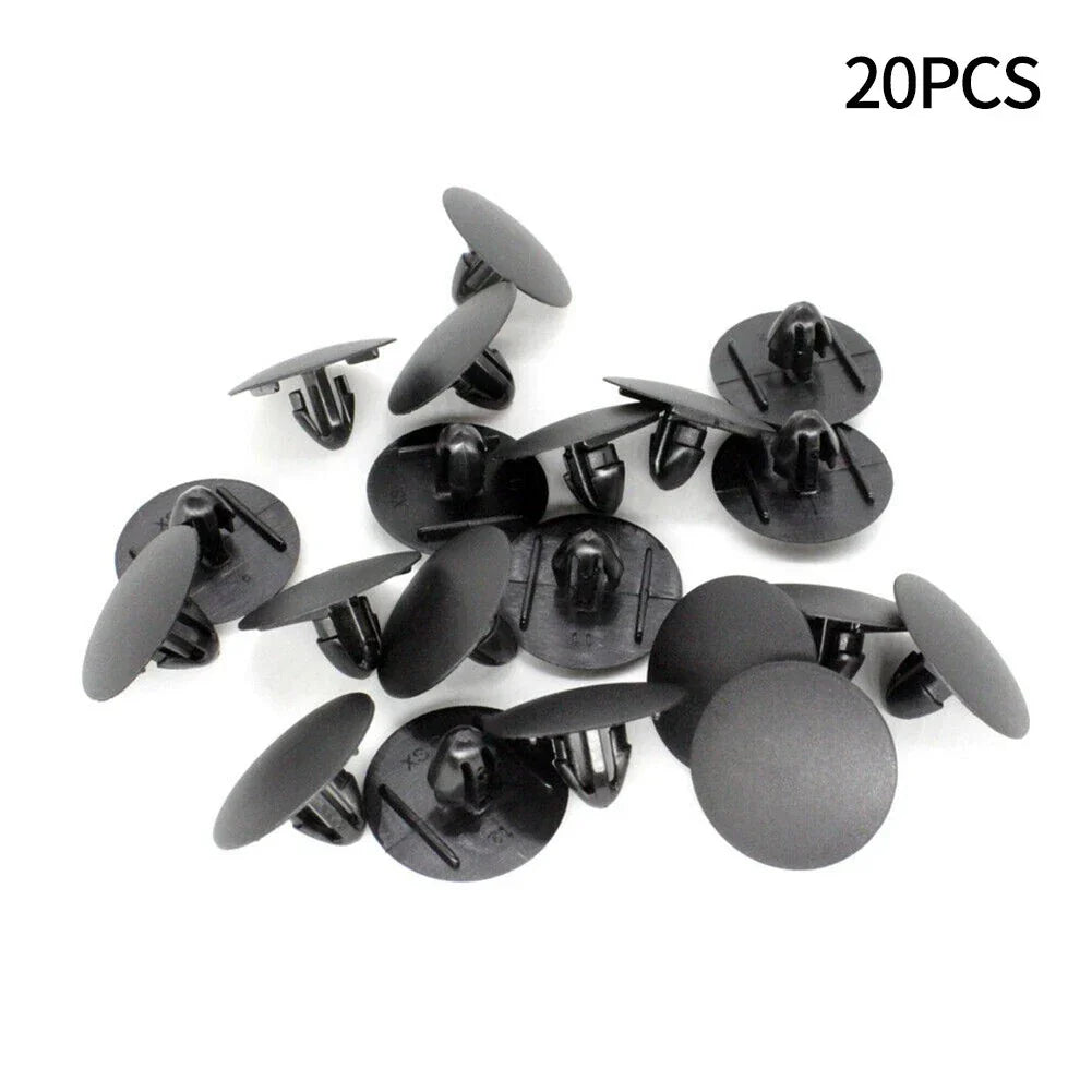 20 x Black Nylon Clips