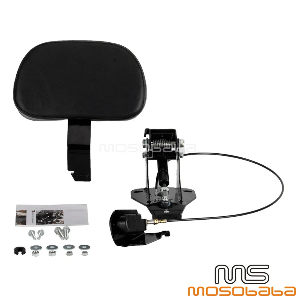 Detachable Rider Backrest Pad for Harley Touring FLHR FLHX FLTRX (2009-2021)