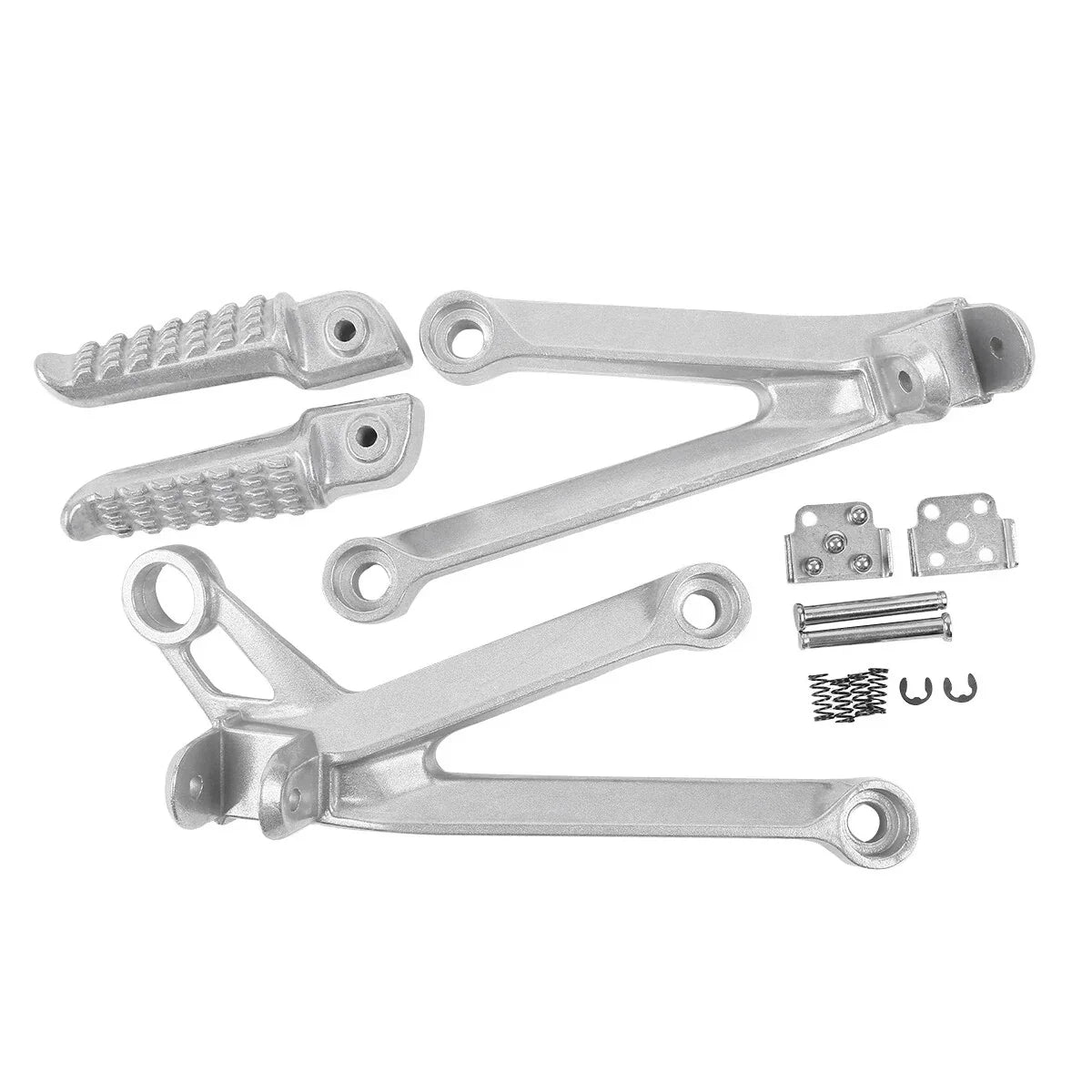 Passenger Rear Footpegs Footrest Brackets for Kawasaki Ninja ZX10R (2004-2005)