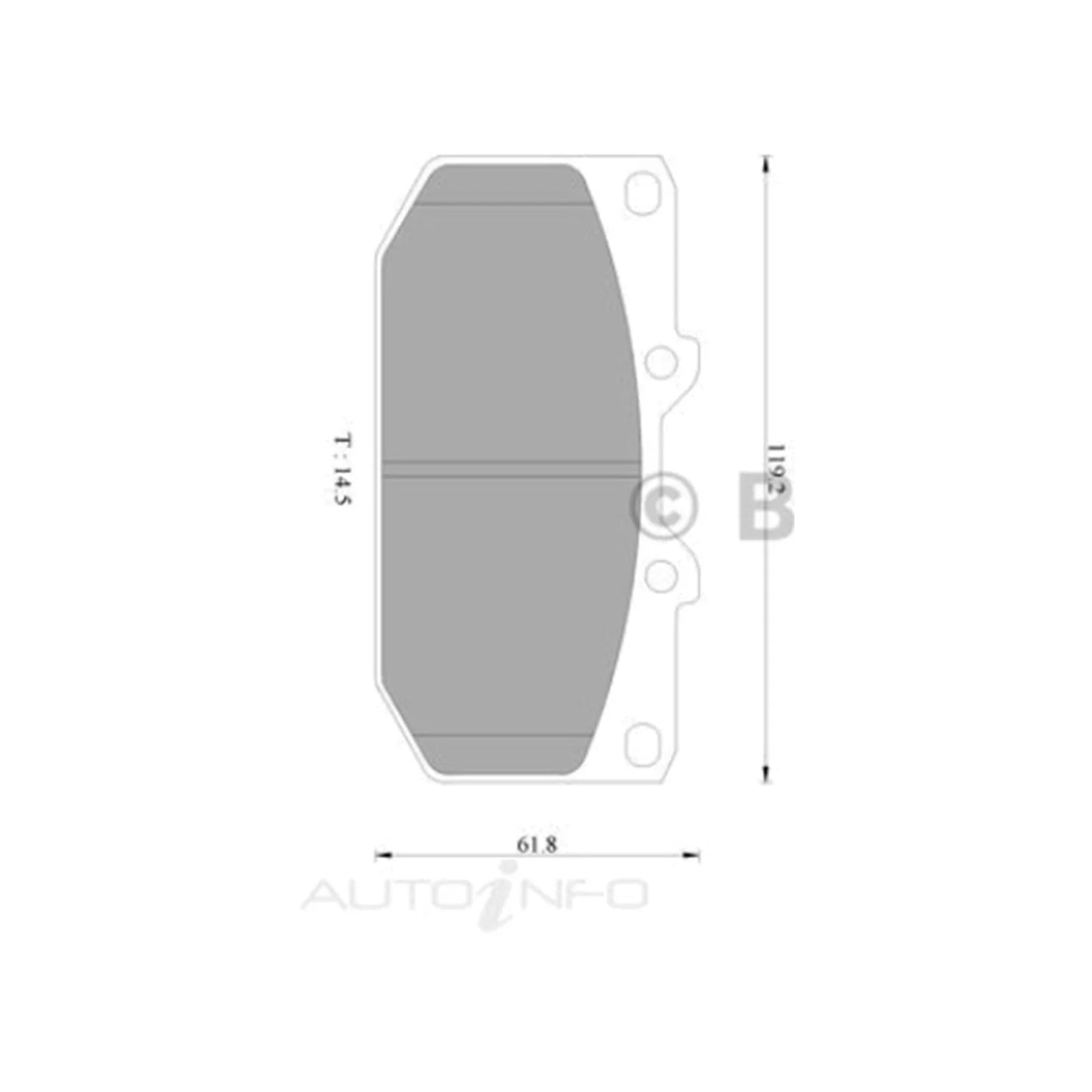 Front Disc Brake Pad Set 3.0L for Nissan 300ZX Z32 (1990-1995)