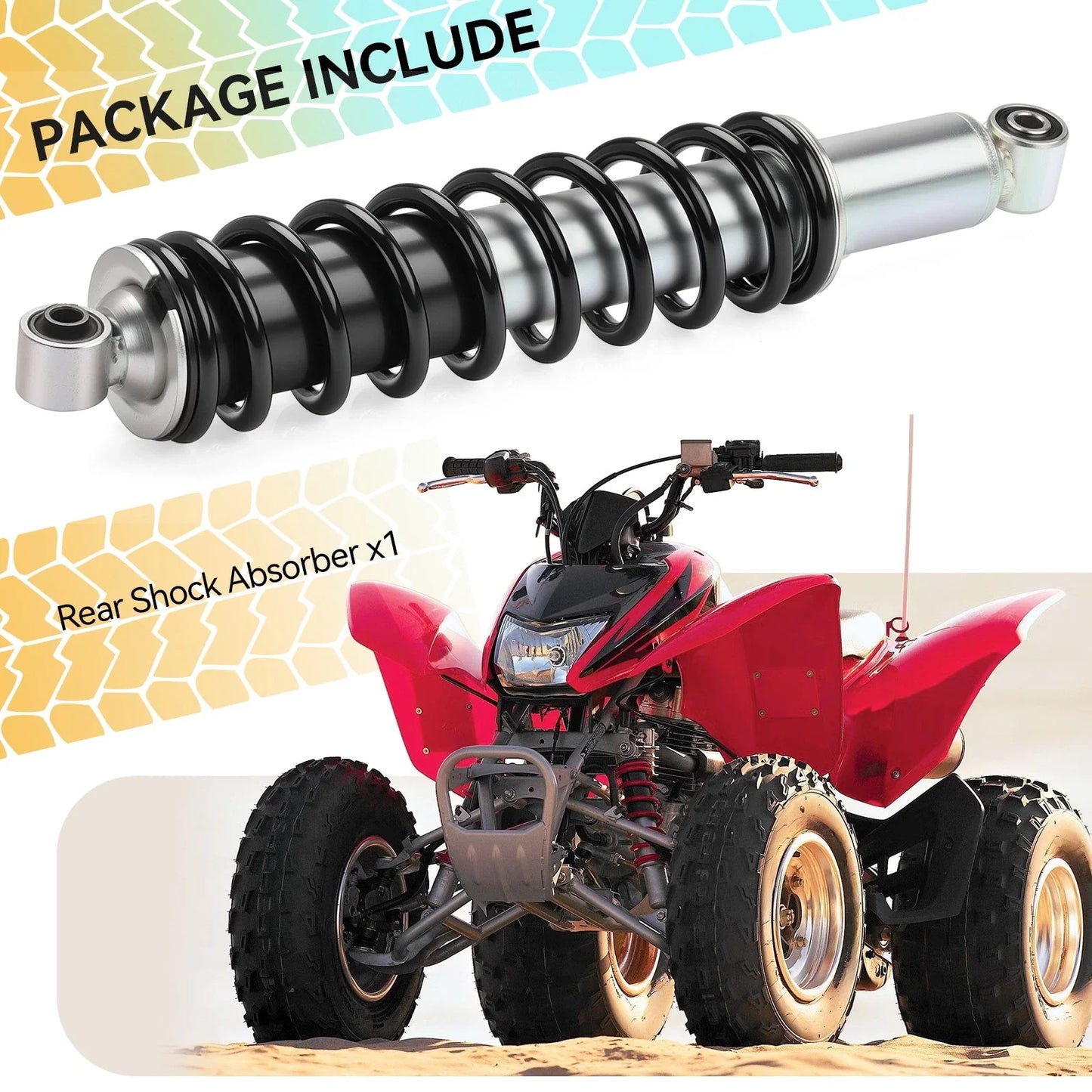 Rear Shock Absorber 2 x for HONDA TRX250EX Sportrax 250 (2001–2008)
