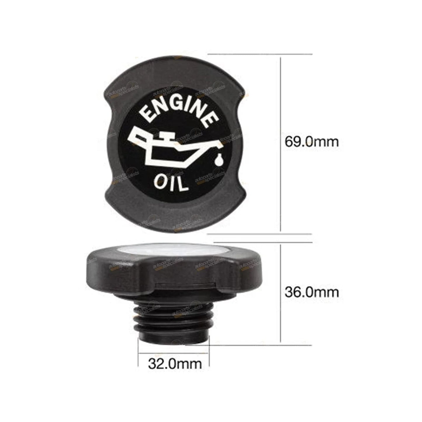 Engine Oil Cap for Ford Cougar SW 6cyl 2.5L Duratec (1999-2000)