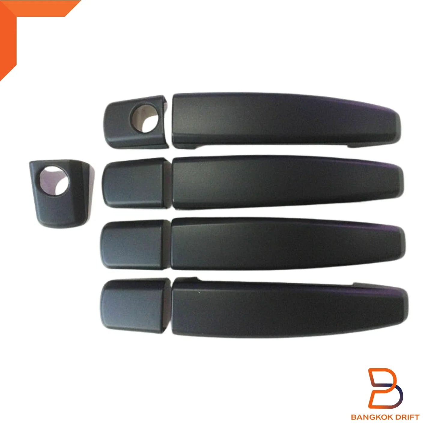 Matte Black Door Handle Covers for Holden Colorado 7, Trailblazer RG (12-23)