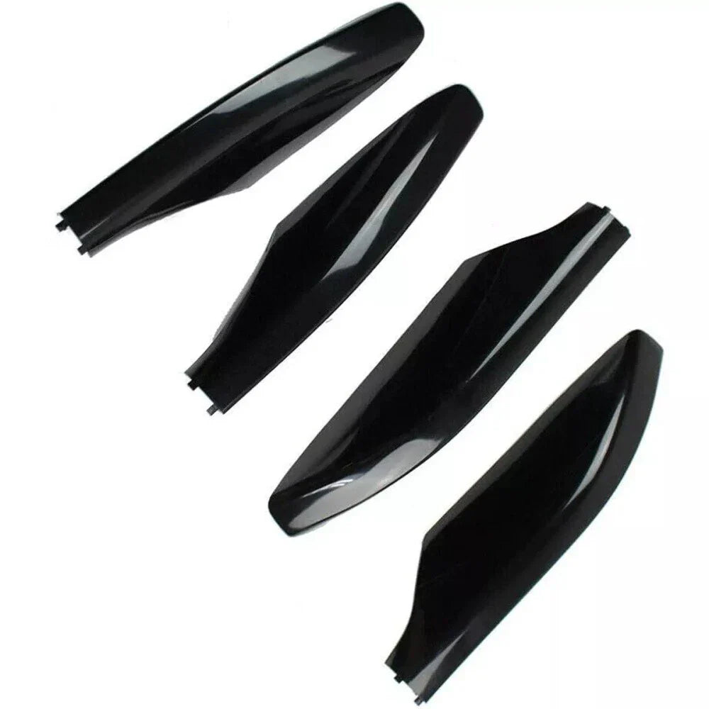 4 x Glossy Black Roof Rack Rail End Cover Caps for Toyota Prado (2009-2023)