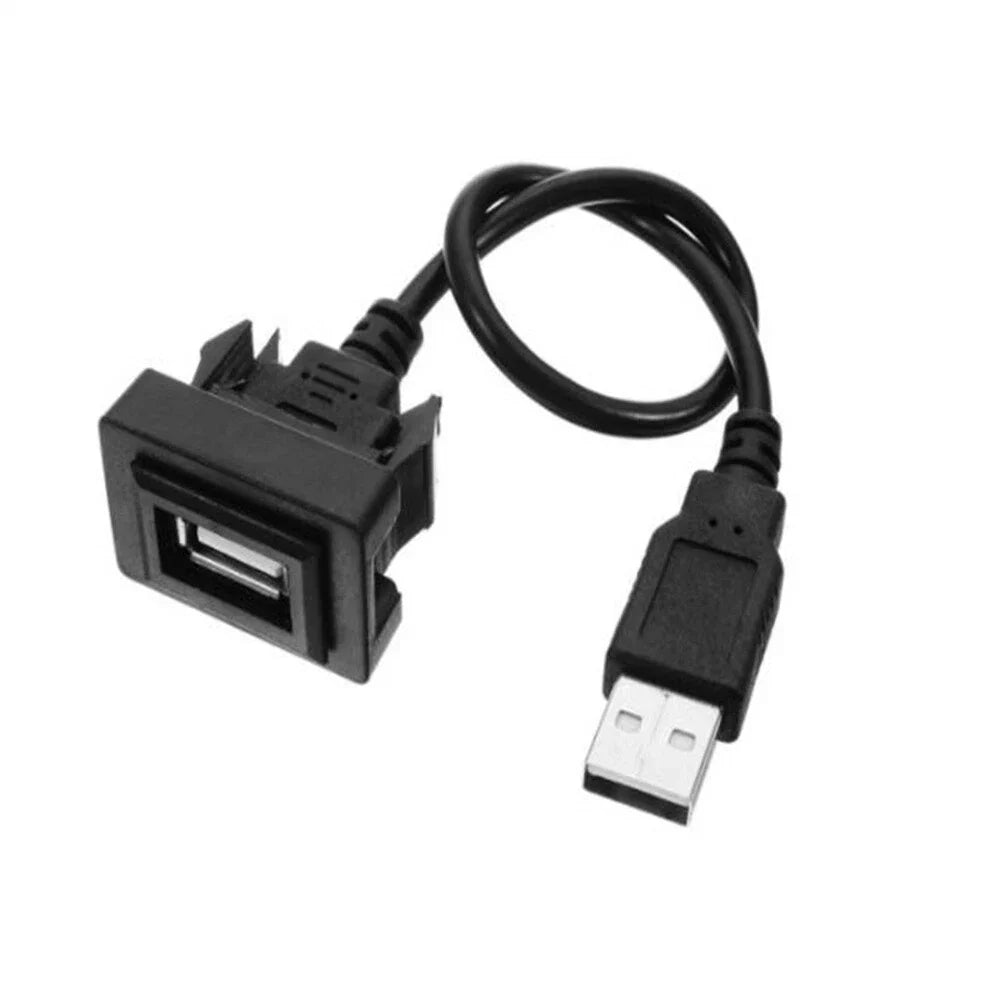 Dash Flush Mount USB Port Panel Extension Cable Adapter for Toyota RAV4, Corolla (2013-2023)