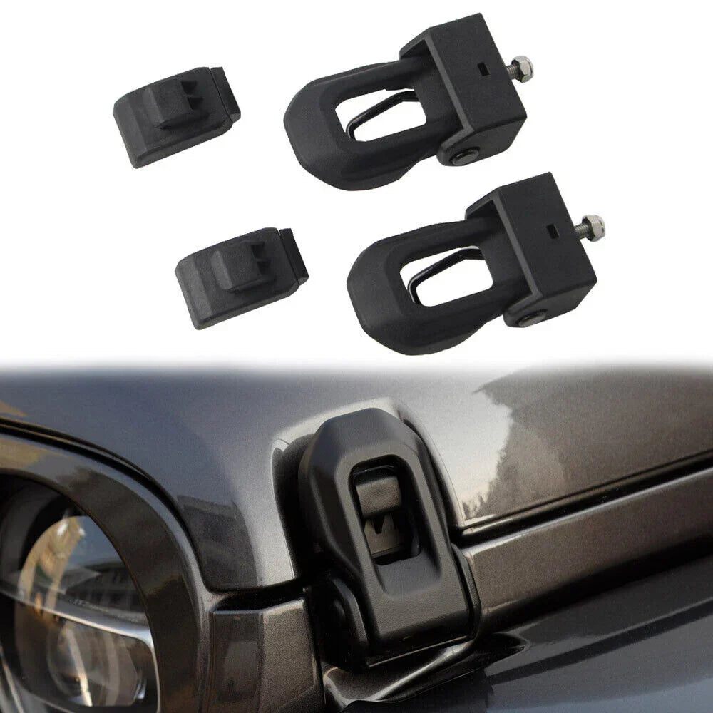 4 Pcs Hood Latch for Jeep Wrangler JL JLU JK (2018-2019)