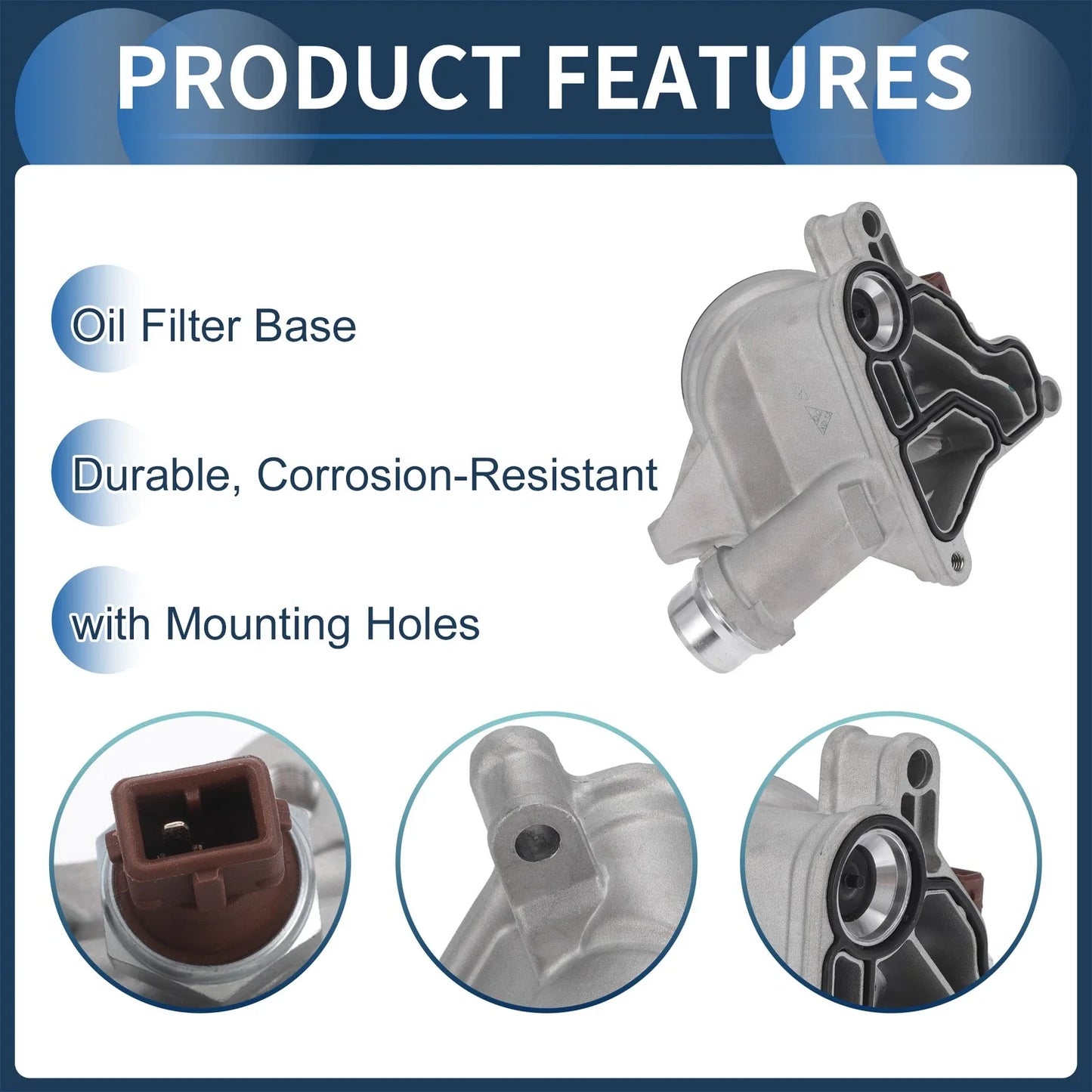 Oil Filter Housing with Sensors for BMW 128i