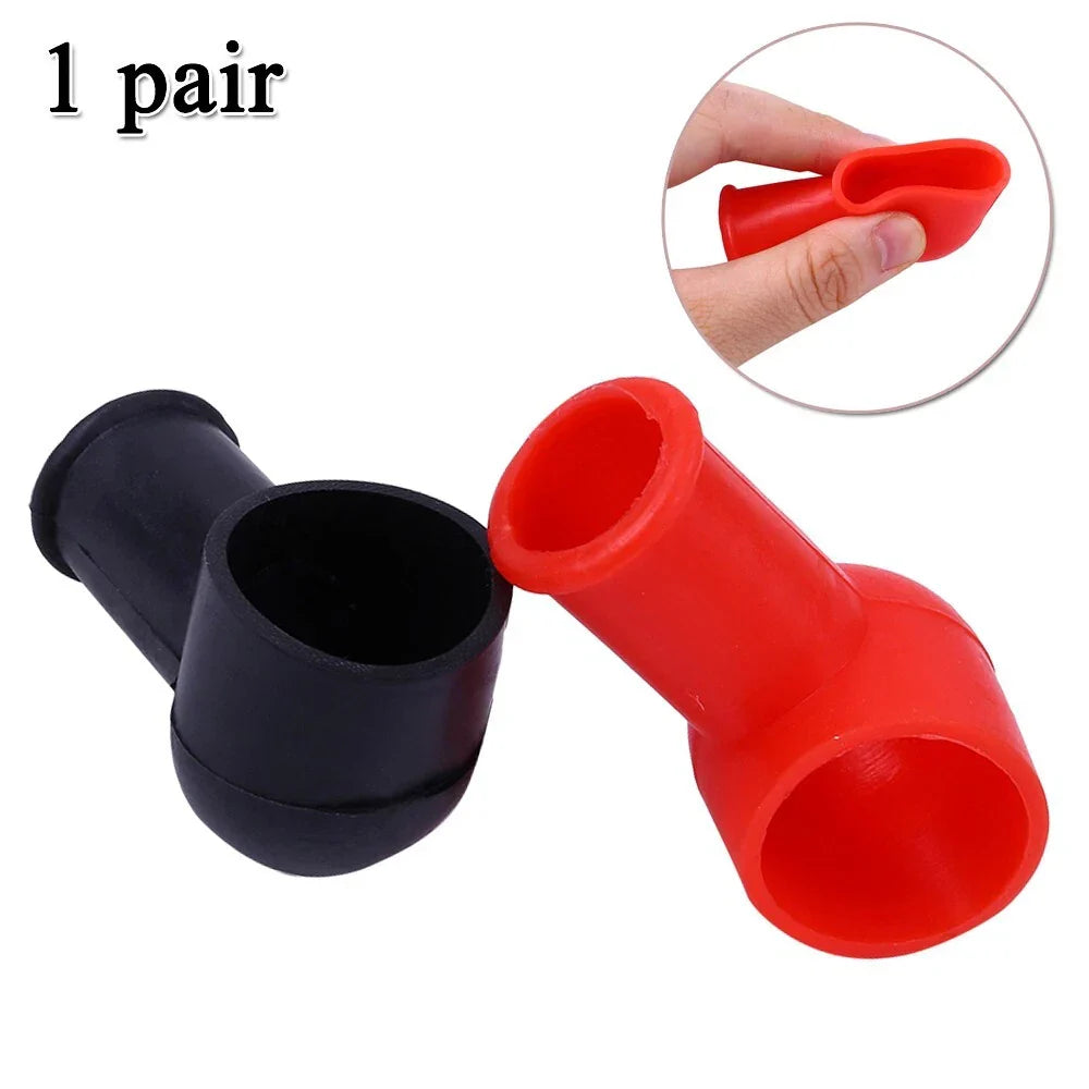 2 x Battery Terminal Insulator Wire Connectors Cap Cover for Car