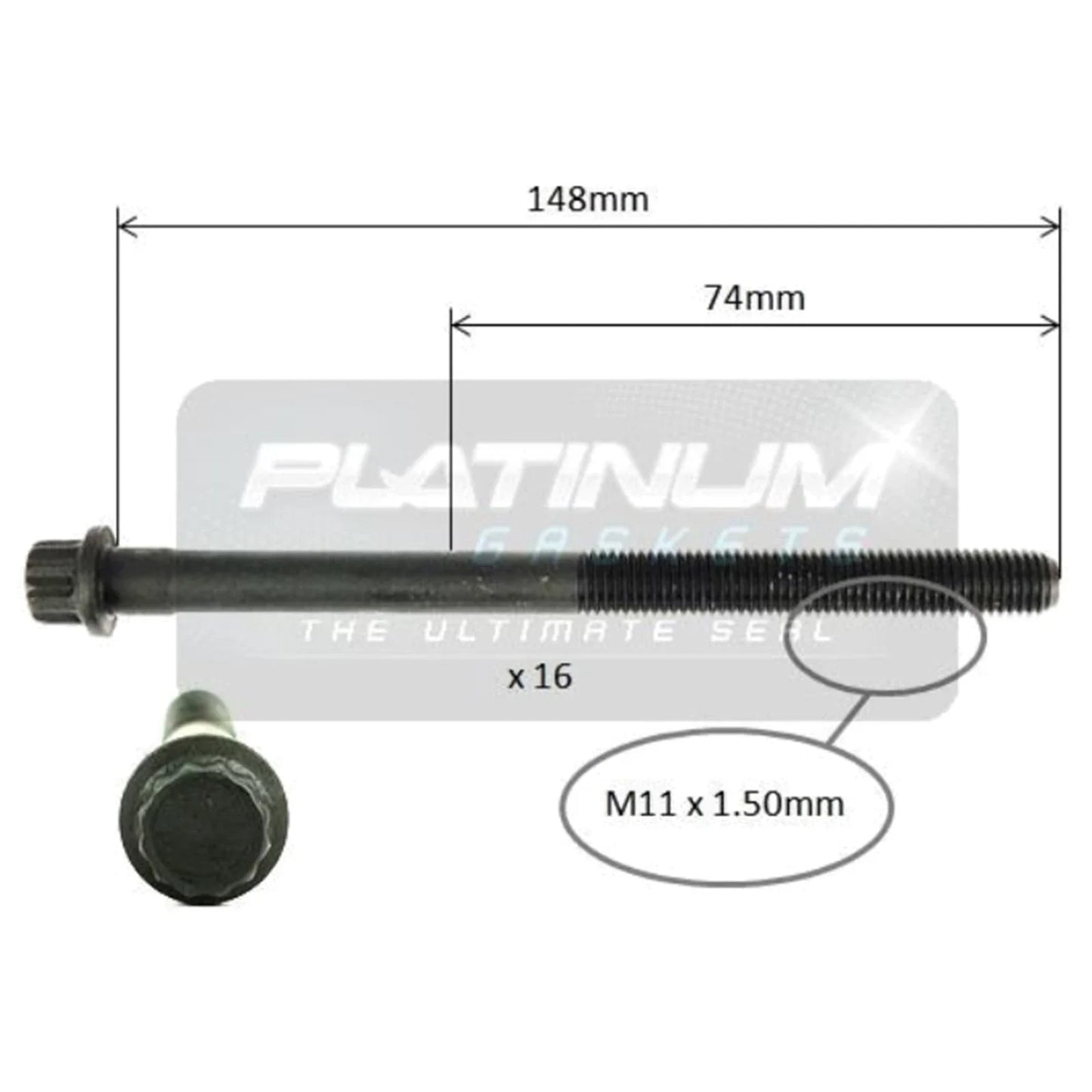 Engine Cylinder Head Bolt Set 2.7L for Kia Magentis MG V6 (2006 - 2008)