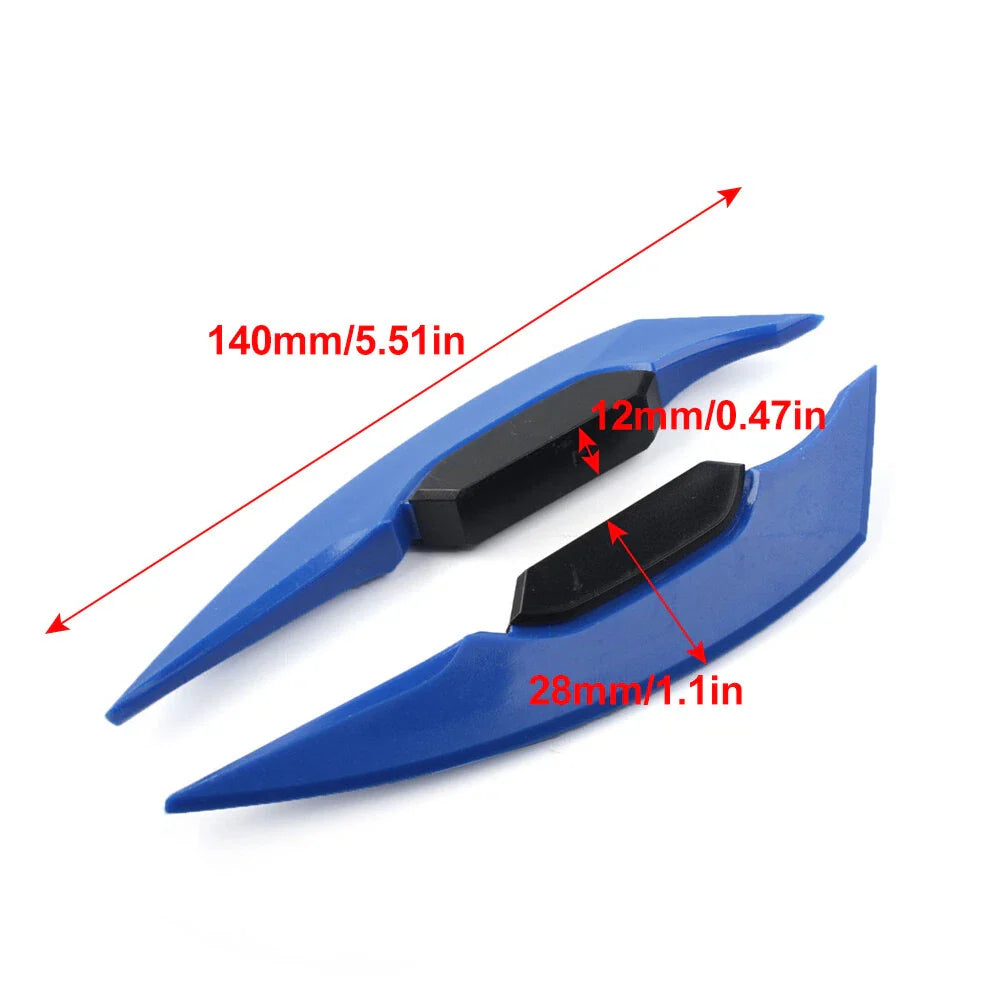 Motorcycle Fairing Winglets Side Spoiler Deflector Air Wings - Universal