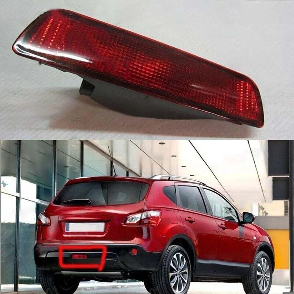 Red Lens Tail Lamp Rear Bumper Fog Light for Nissan Qashqai