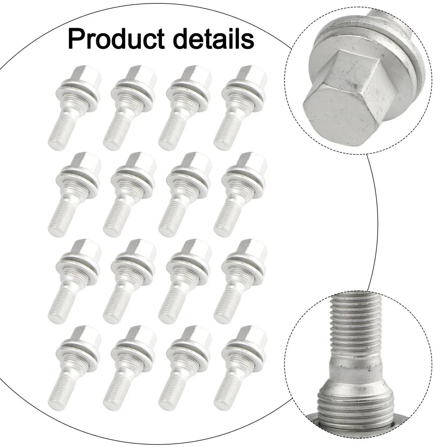 Robust Alloy Steel Wheel Bolts / Wheel Bolts for 301 307 308 308S 408 5008 (2008–2008)