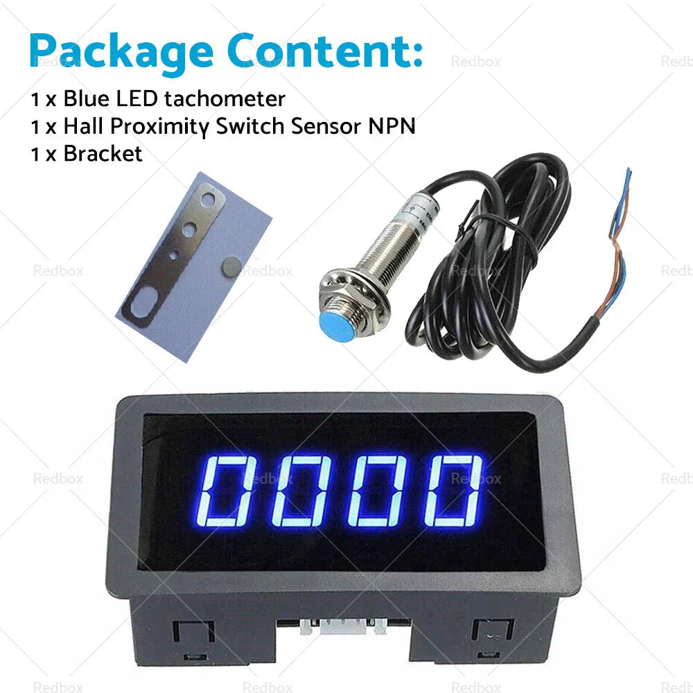 Digital LED Tachometer RPM Speed Meter Set for Car