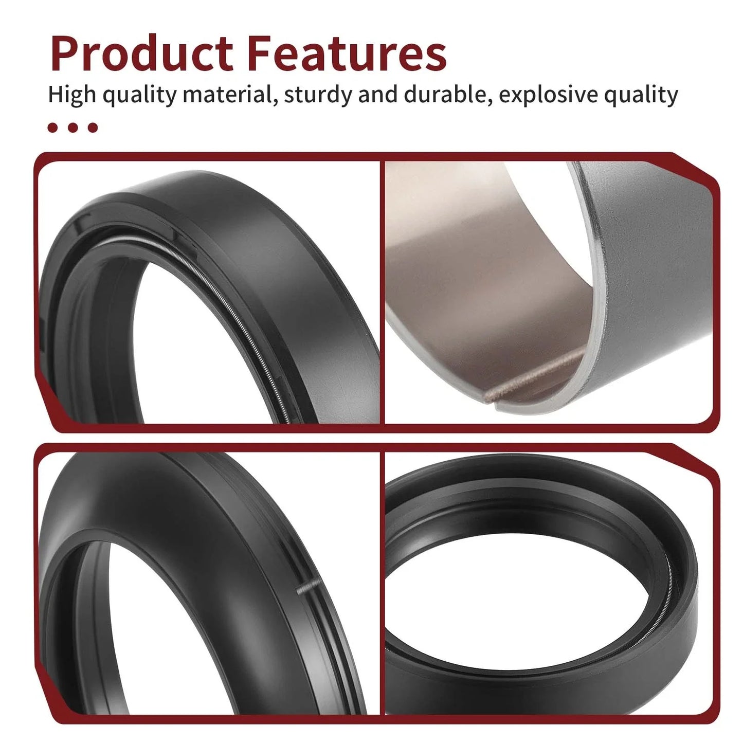 Front Fork Bushing Dust Seal Oil Seal for Suzuki GSX-R1000 (2009–2024)