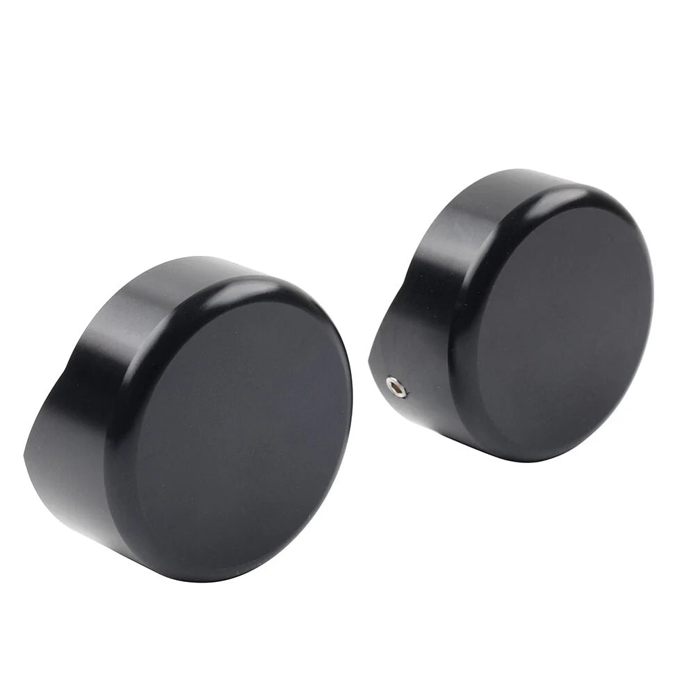 Black CNC Upper Fork Caps for Harley Softail Breakout FXBR FXBRS (2018-2023)