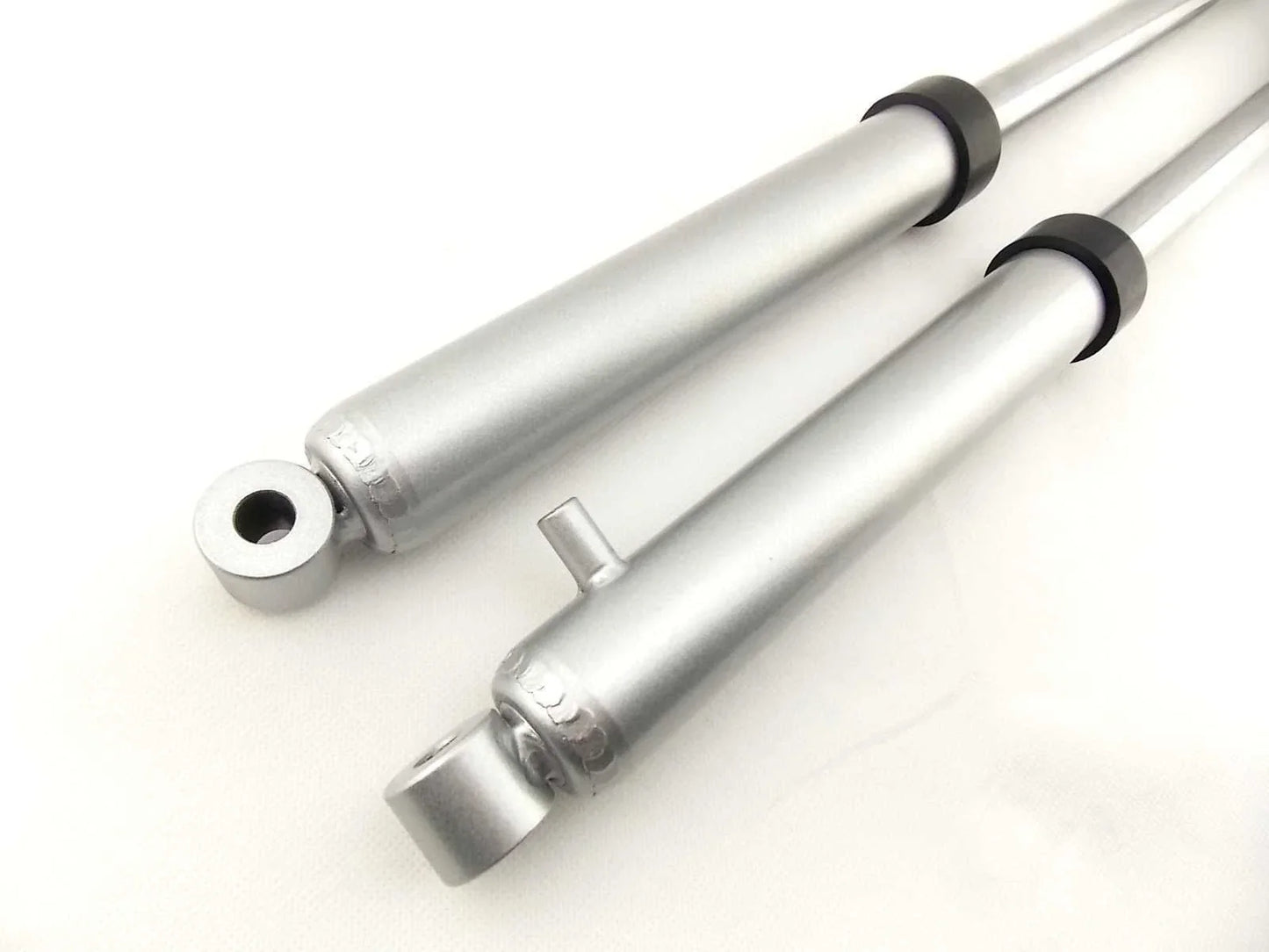PY50 JBS Silver Front Fork Leg Set LH RH Suspension Shocks (All Years)